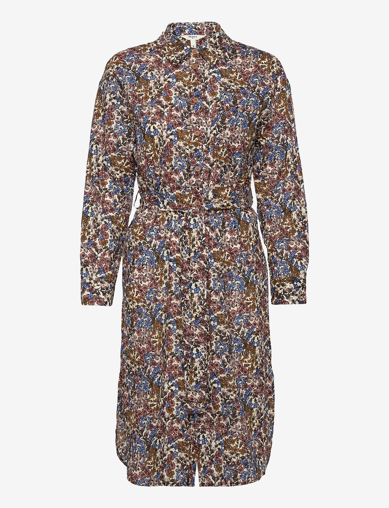 Object - OBJPENELOPE L/S SHIRT DRESS 116 .C - mazarine blue - 0