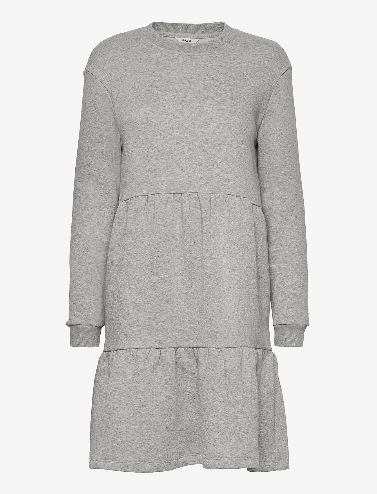 Object - OBJNINY L/S SWEAT DRESS A FAIR - light grey melange - 0