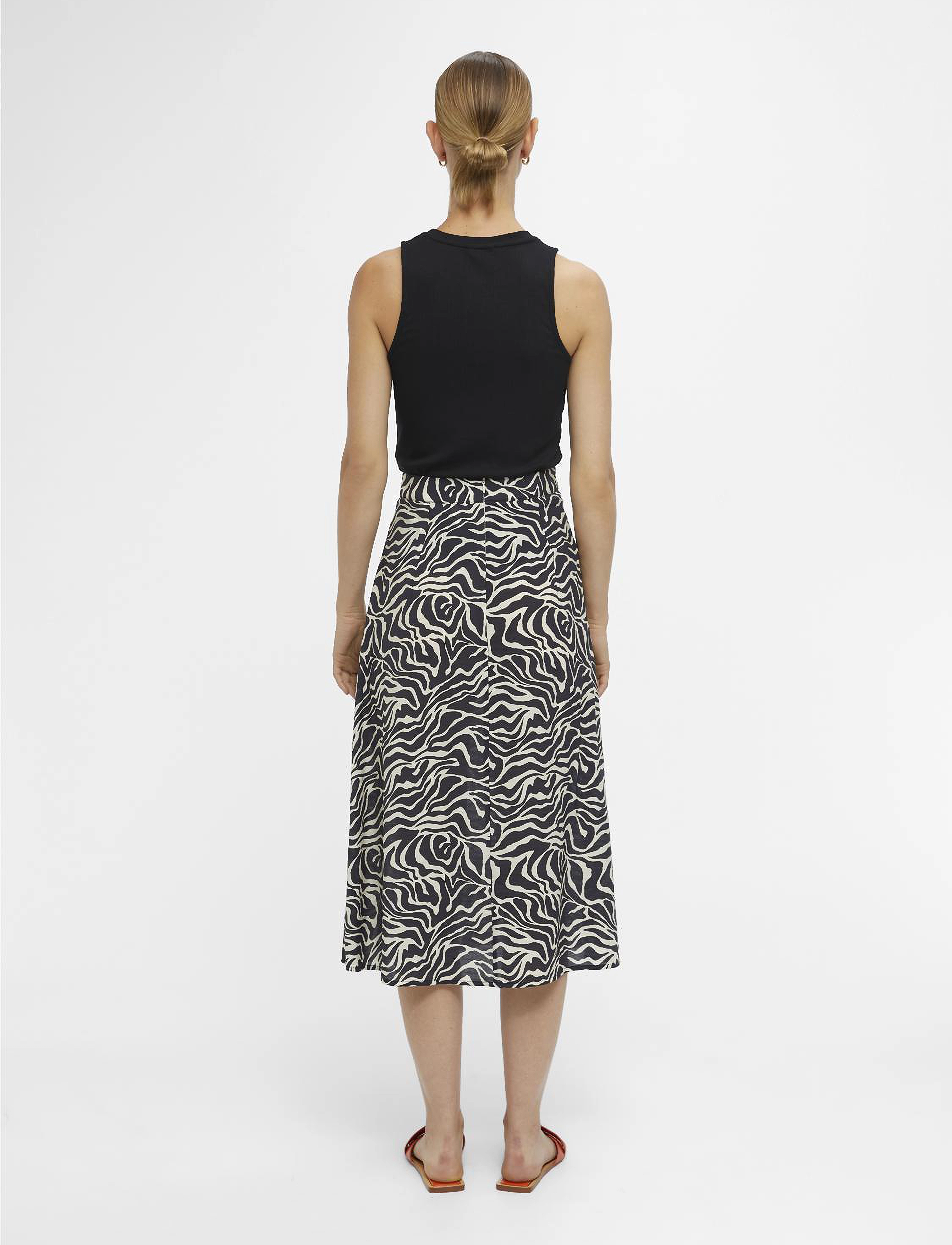 Object - OBJLEONORA HW MIDI SKIRT NOOS - black - 3
