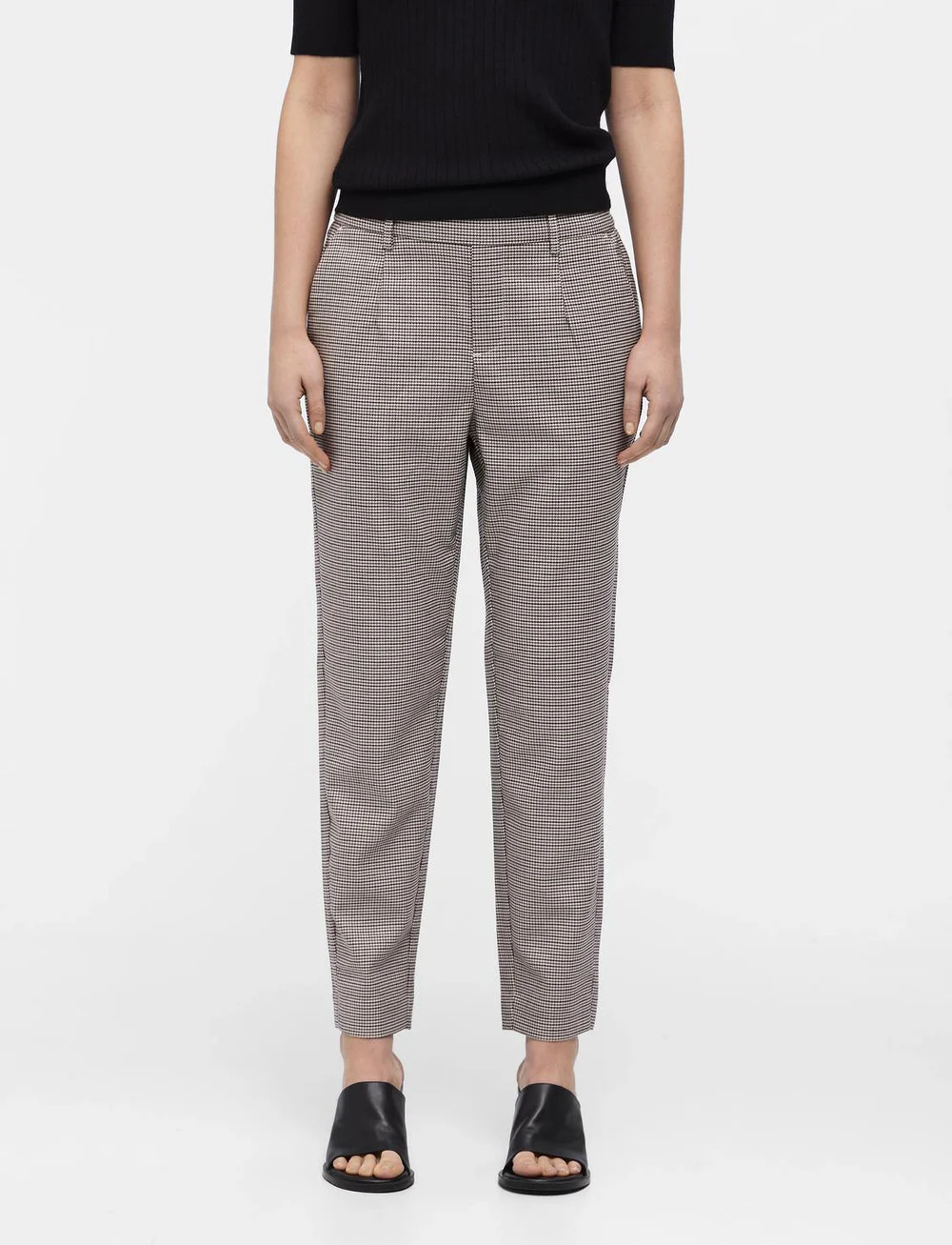 Object - OBJLISA SLIM PANT AOP NOOS - slim fit hosen - sandshell - 0