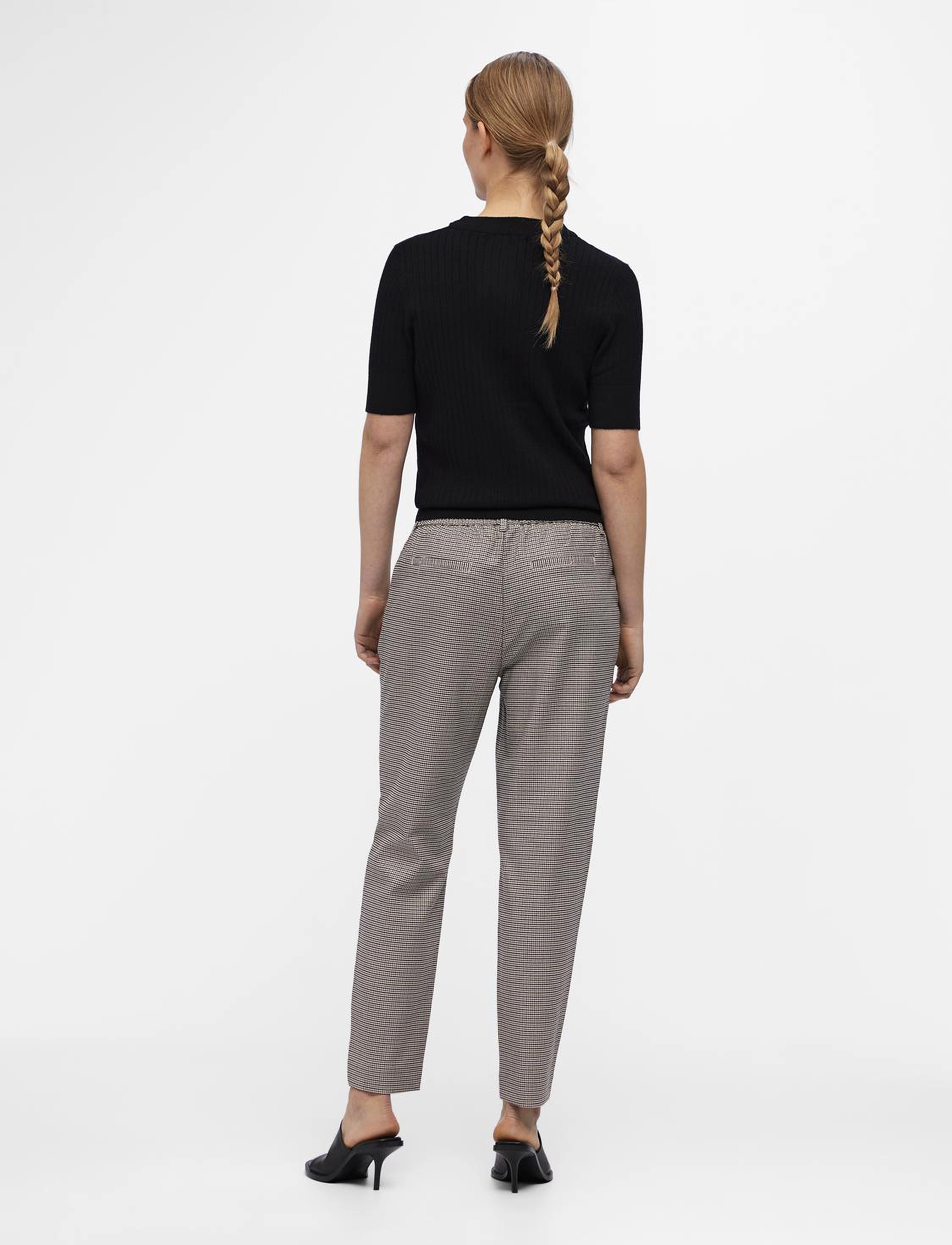 Object - OBJLISA SLIM PANT AOP NOOS - sandshell - 3
