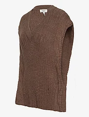 Object - OBJEVERLY S/L KNIT WAISTCOAT 117 - knitted vests - sepia - 2