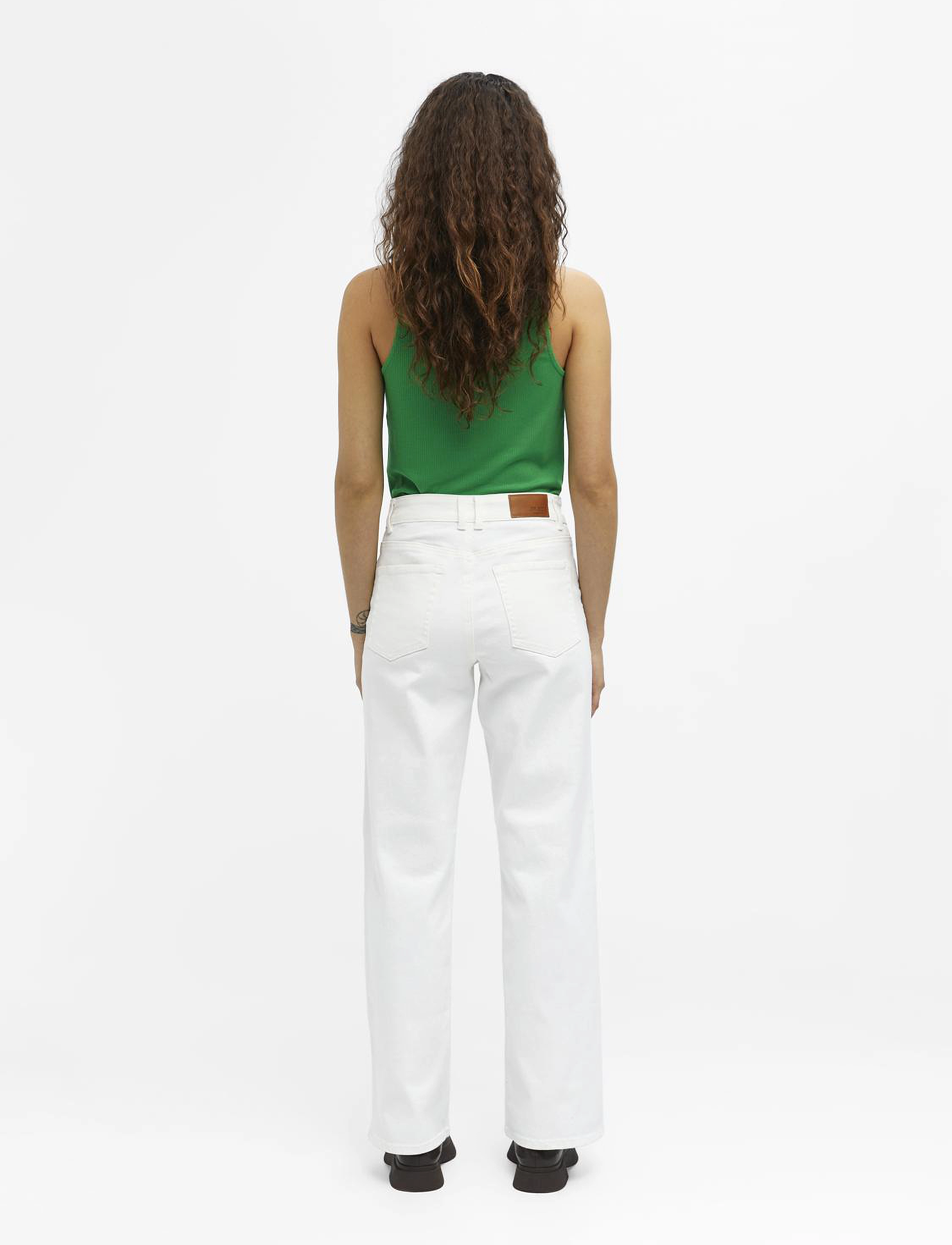 Object - OBJMARINA MW TWILL JEANS NOOS - cloud dancer - 2