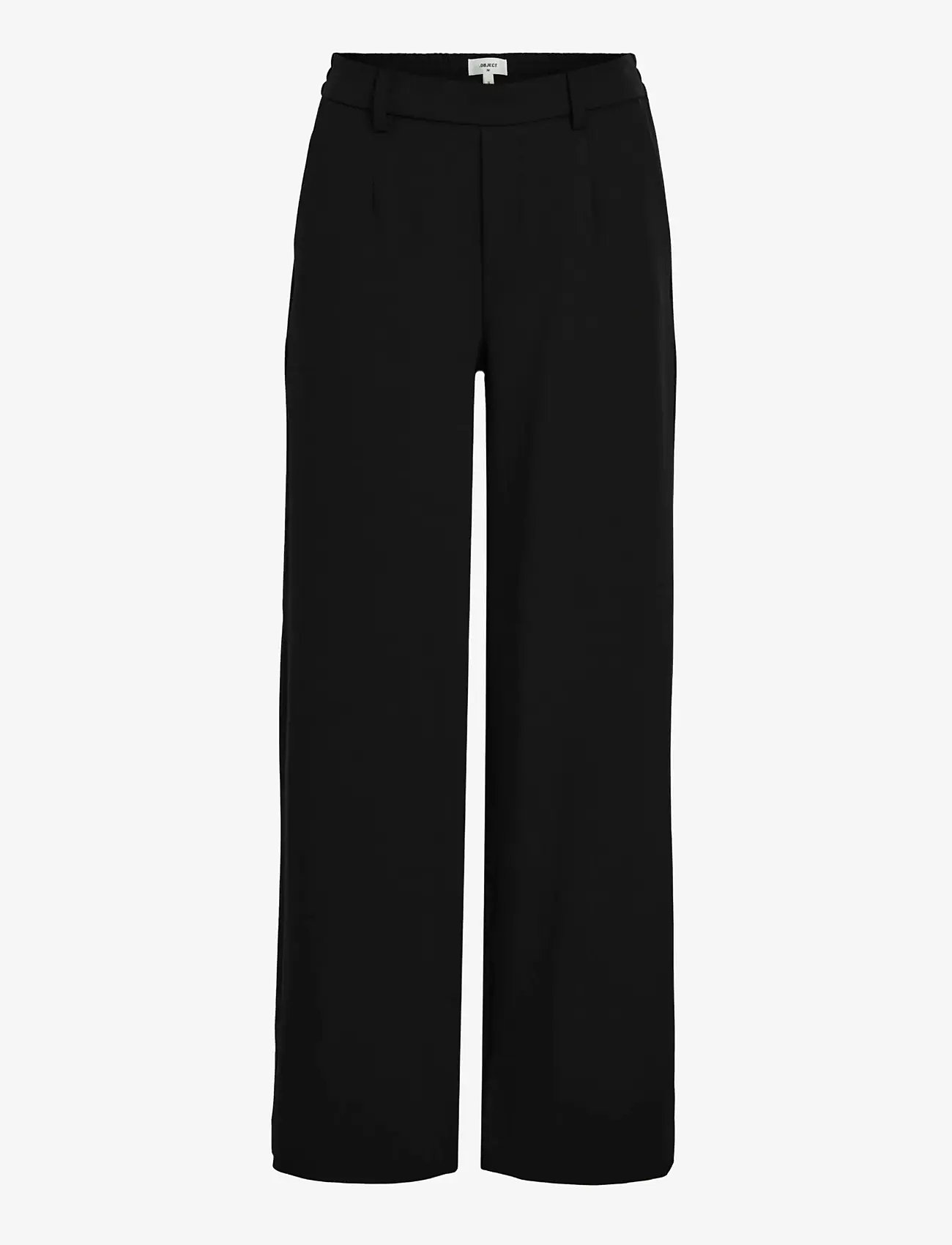 Object - OBJLISA WIDE PANT NOOS - puvunhousut - black - 1