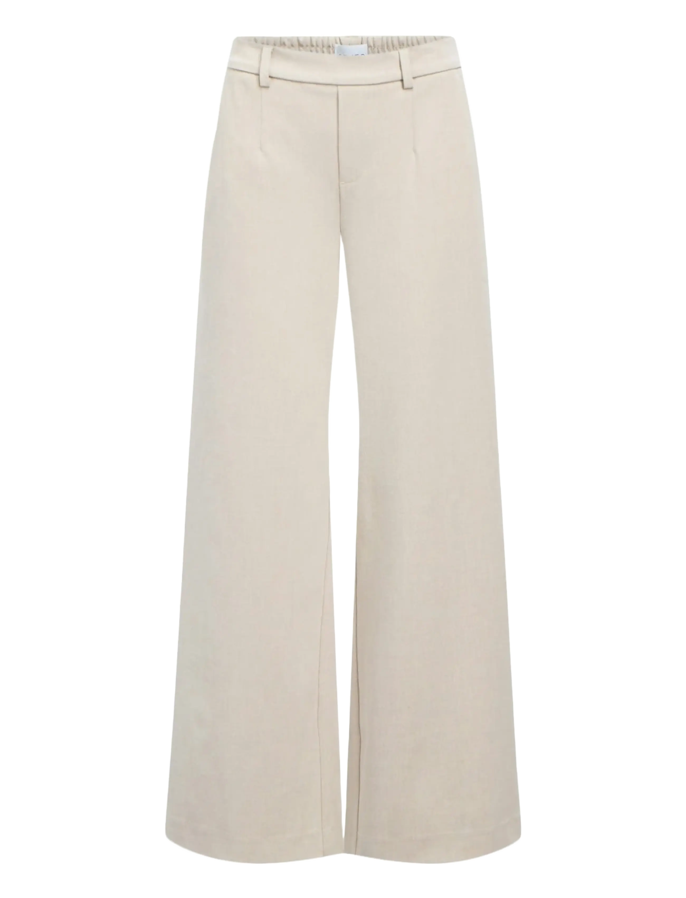 Object OBJLISA WIDE PANT NOOS - Kleidung - HUMUS / cream