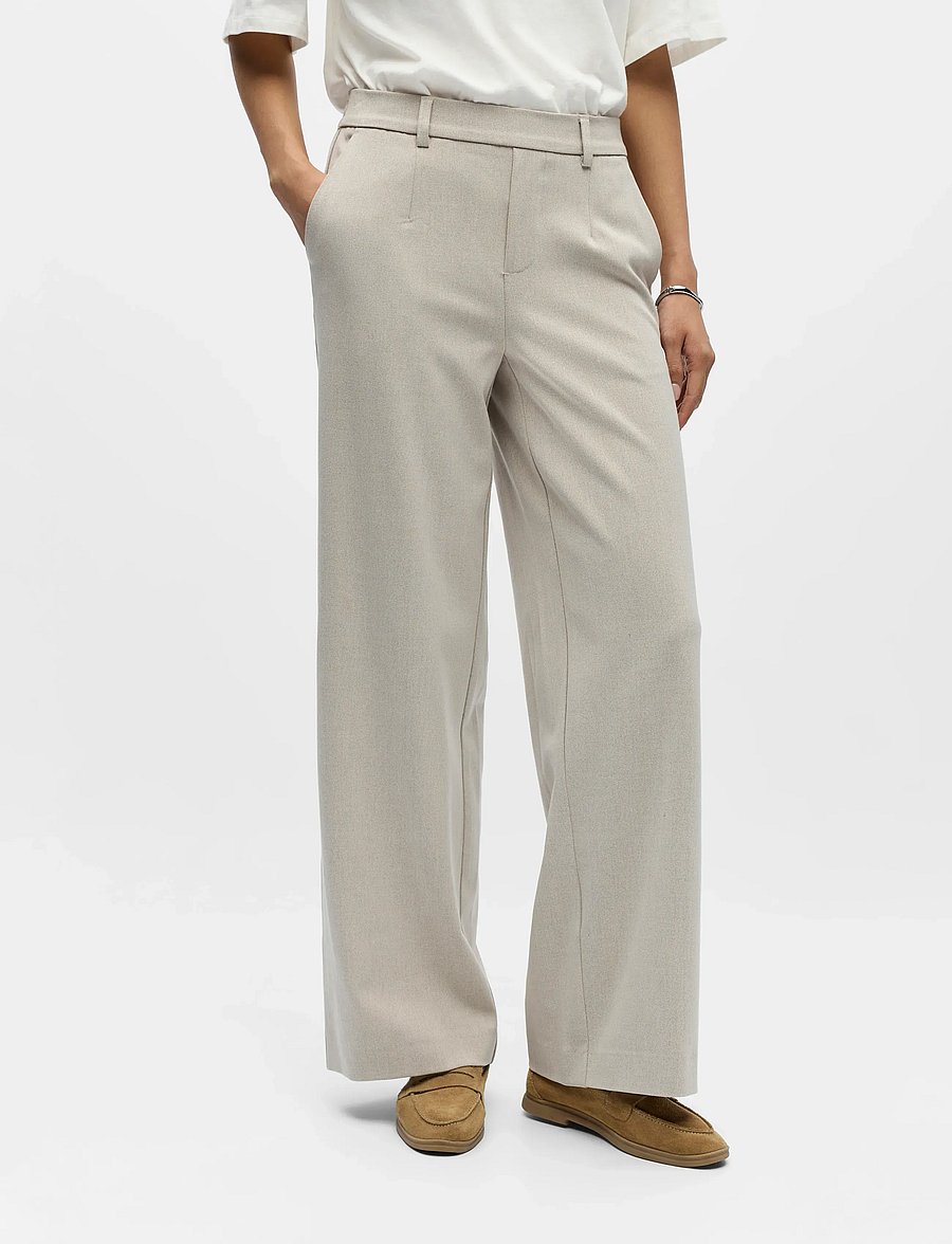 Object - OBJLISA WIDE PANT NOOS - habitbukser - humus - 0