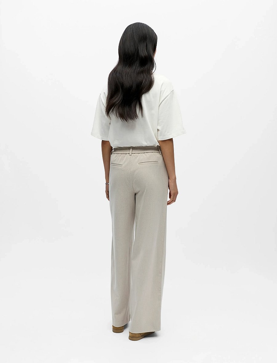 Object - OBJLISA WIDE PANT NOOS - habitbukser - humus - 2