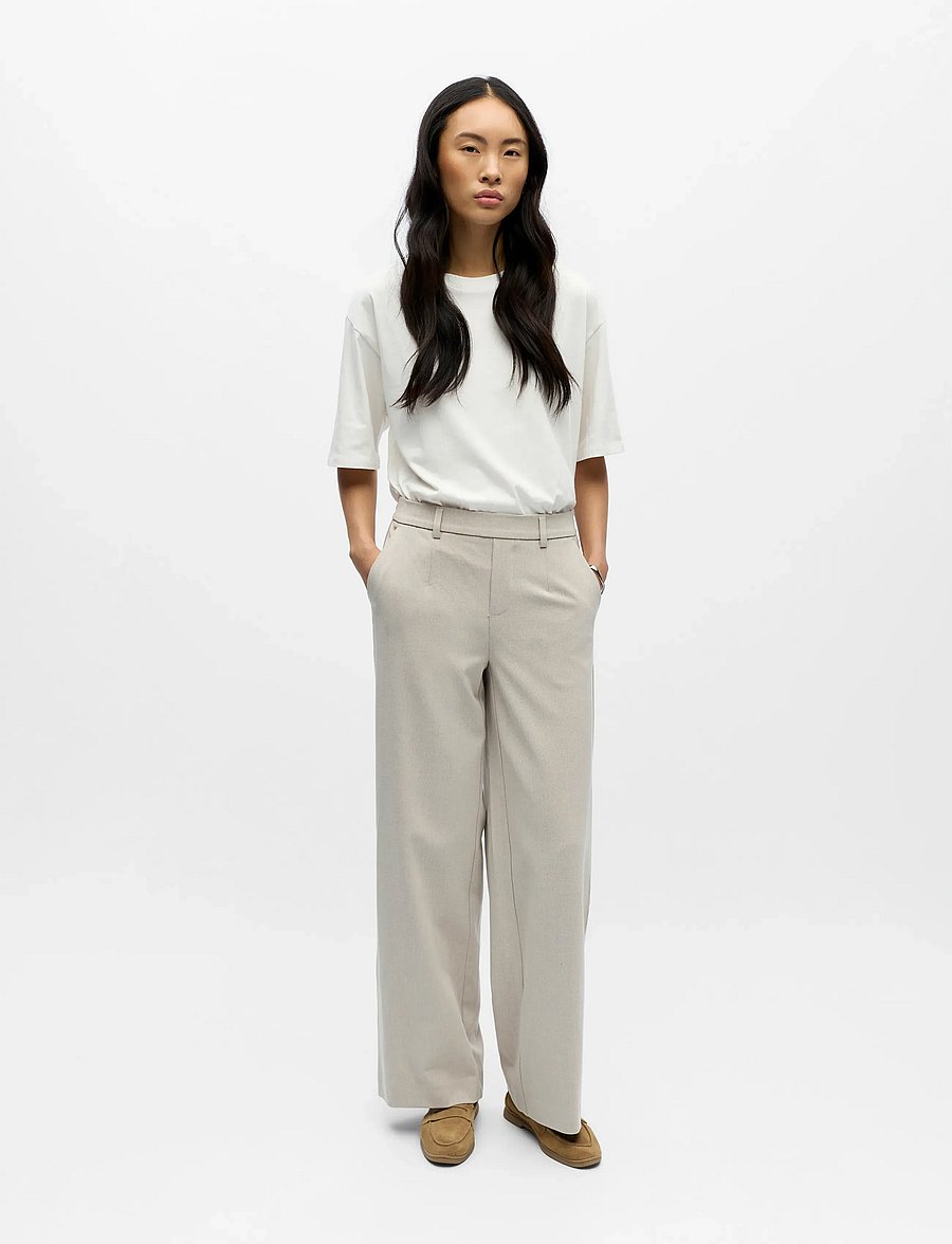 Object - OBJLISA WIDE PANT NOOS - habitbukser - humus - 3