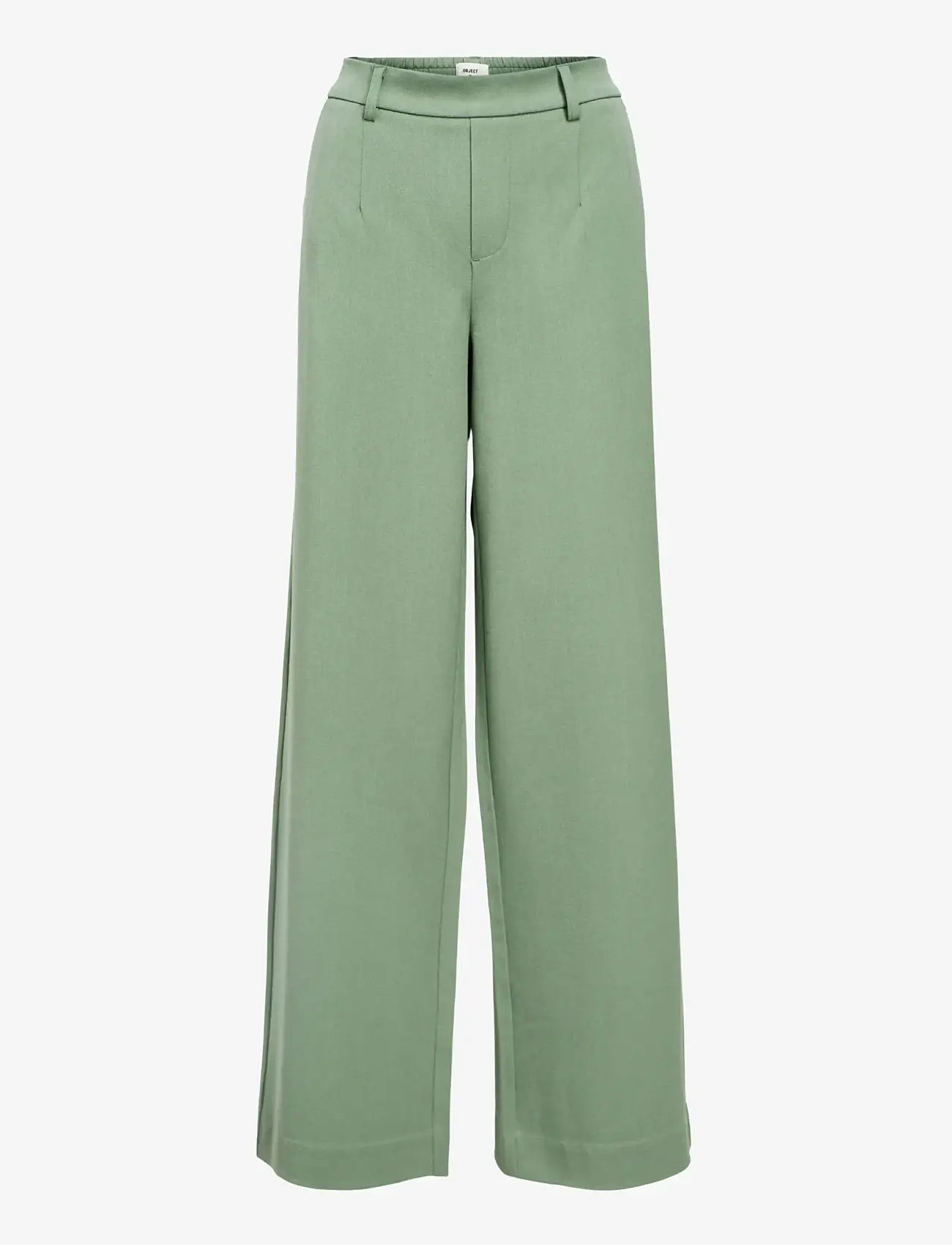 Object - OBJLISA WIDE PANT NOOS - kostymbyxor - laurel wreath - 1