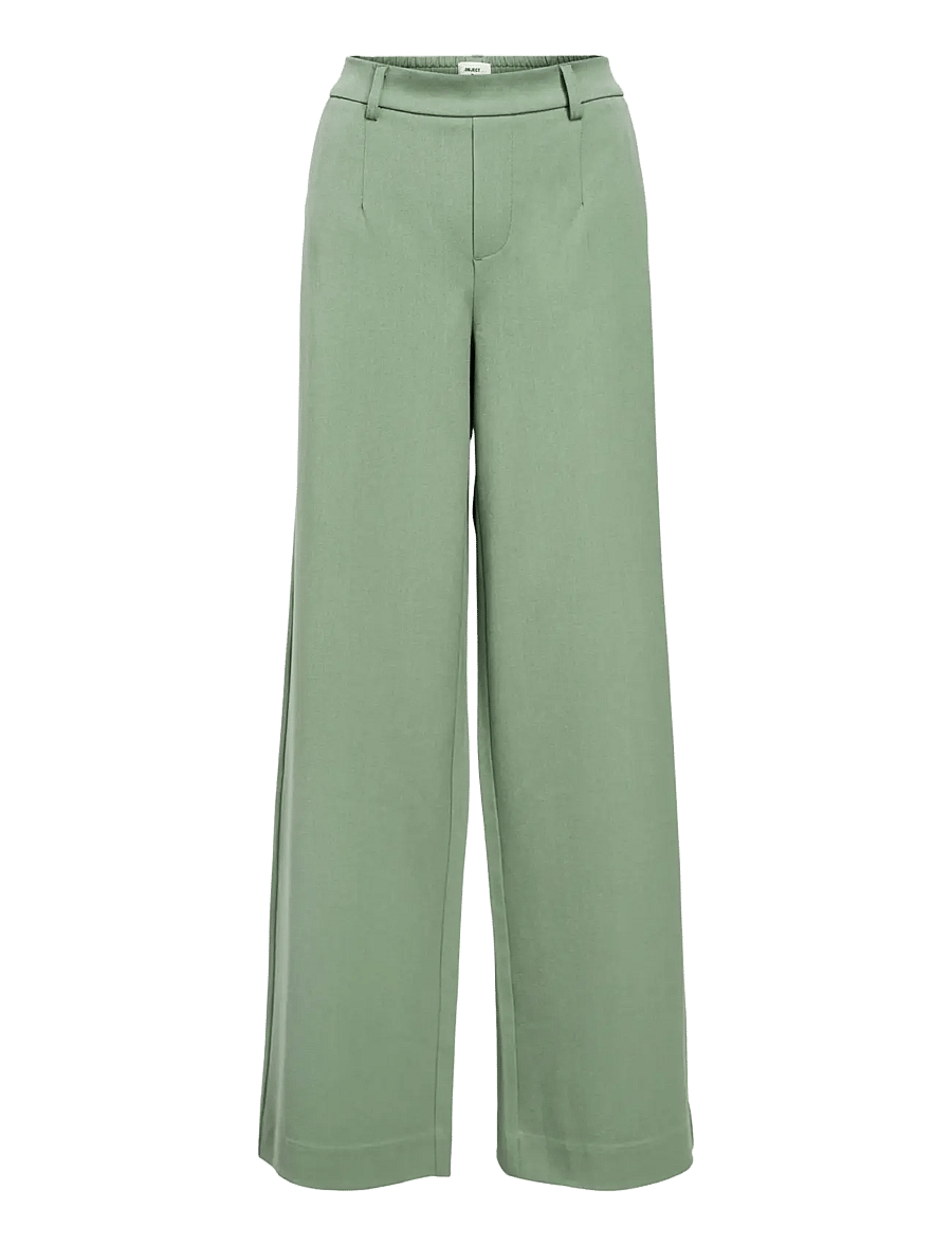 Object - OBJLISA WIDE PANT NOOS - kostymbyxor - laurel wreath - 1