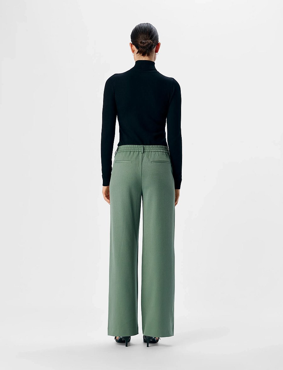 Object - OBJLISA WIDE PANT NOOS - od garnituru - laurel wreath - 3