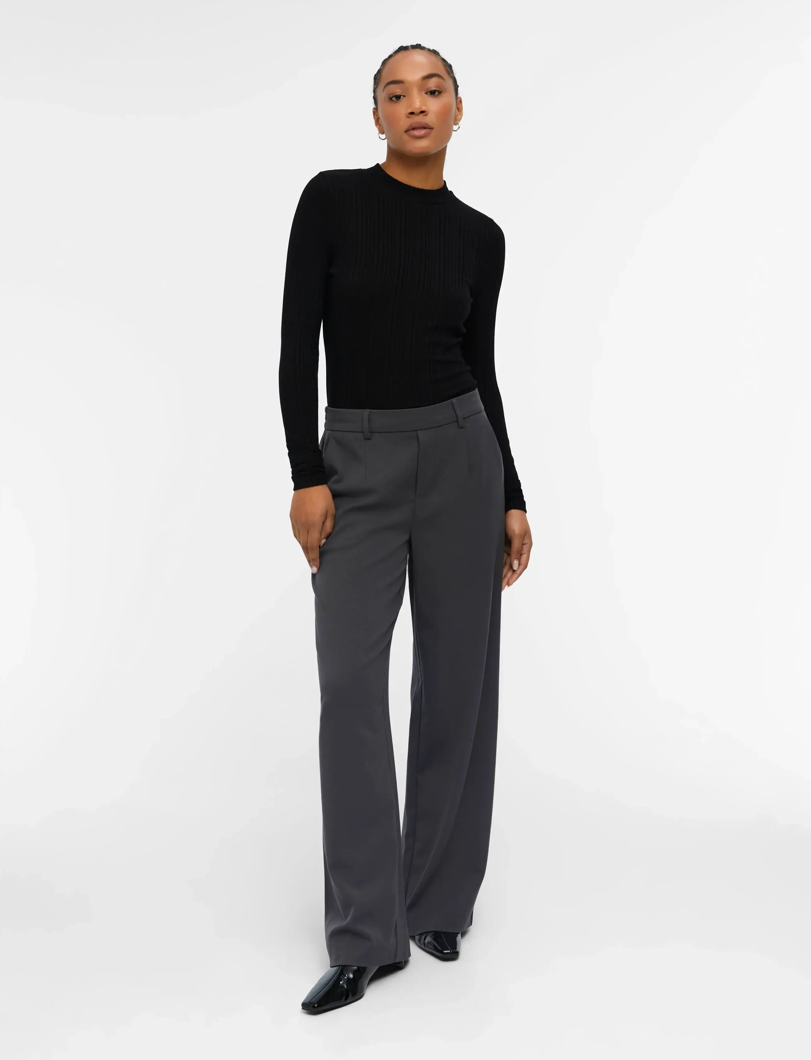 OBJECT Objlisa Wide Pant Noos kostymbyxor dam – bild 5