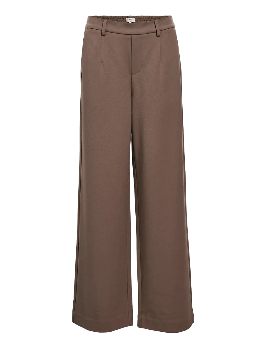 Object - OBJLISA WIDE PANT NOOS - puvunhousut - morel - 1