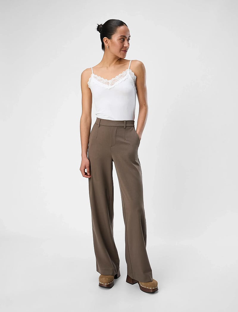 Object - OBJLISA WIDE PANT NOOS - habitbukser - morel - 4