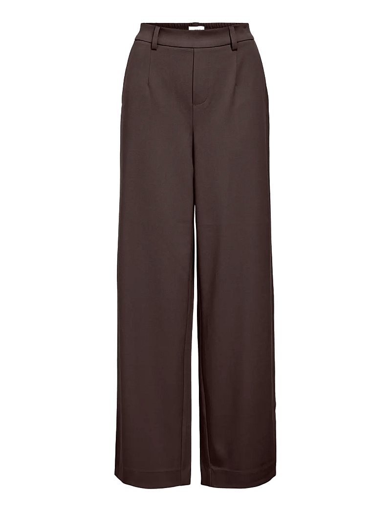 Object - OBJLISA WIDE PANT NOOS - formell - seal brown - 1