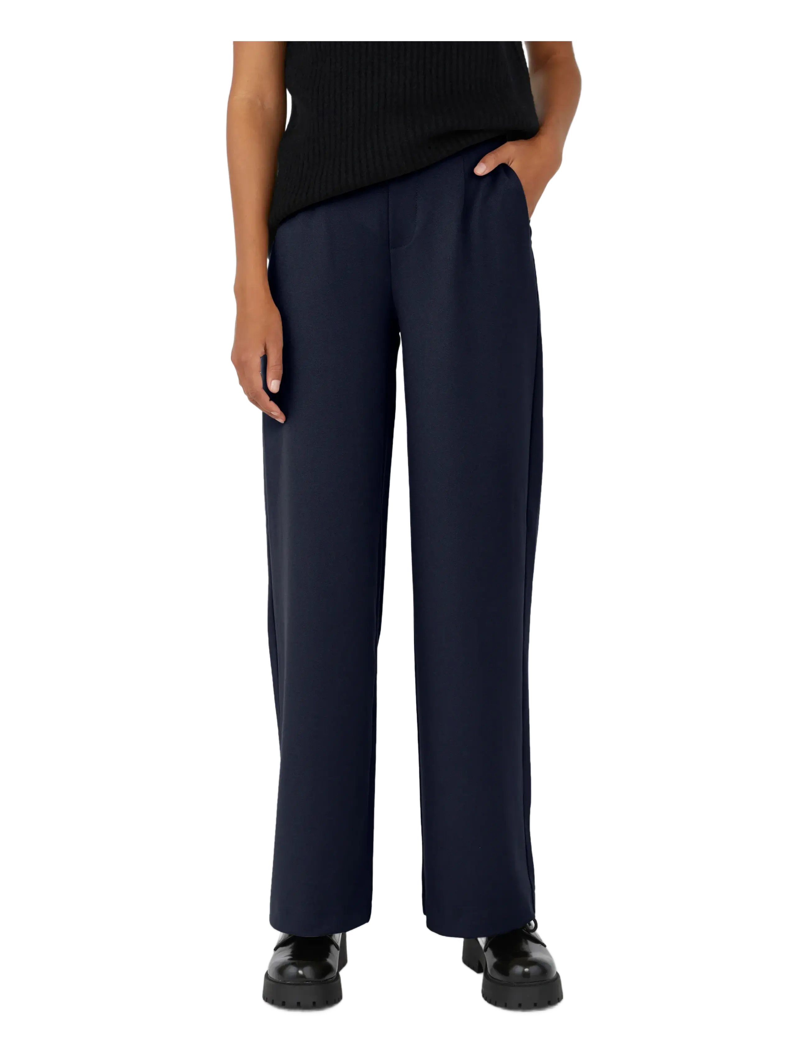 Object - OBJLISA WIDE PANT NOOS - anzugshosen - sky captain - 2