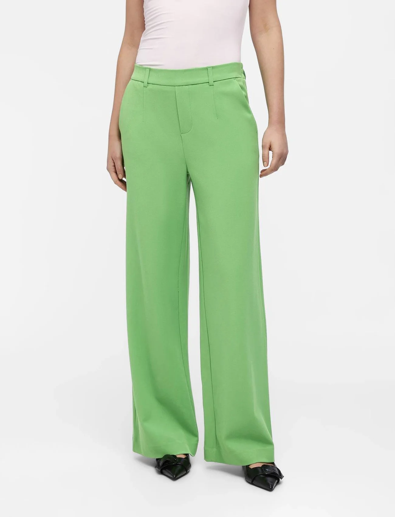 Object - OBJLISA WIDE PANT NOOS - party wear at outlet prices - vibrant green - 1