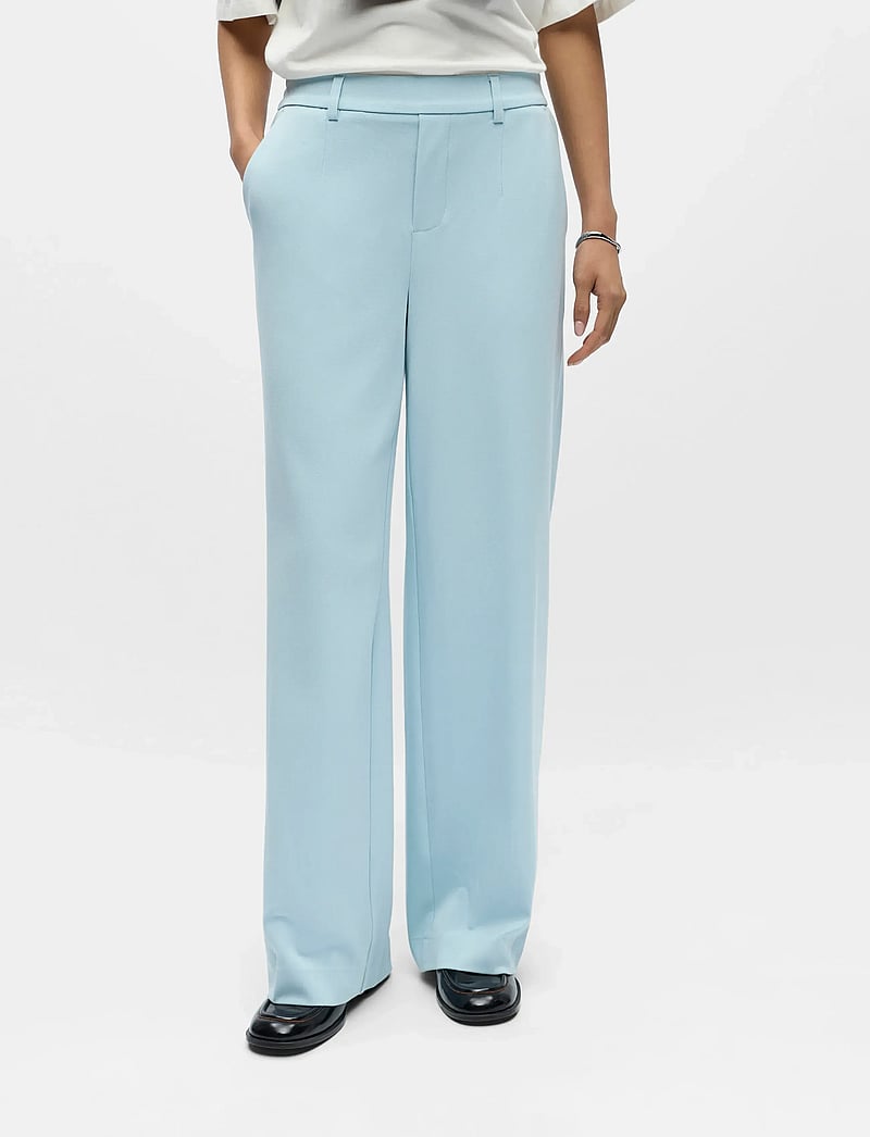 Object - OBJLISA WIDE PANT NOOS - kostymbyxor - winter sky - 0