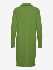 Object - OBJABBY L/S POLO DRESS 119 - t-shirtklänningar - artichoke green - 1