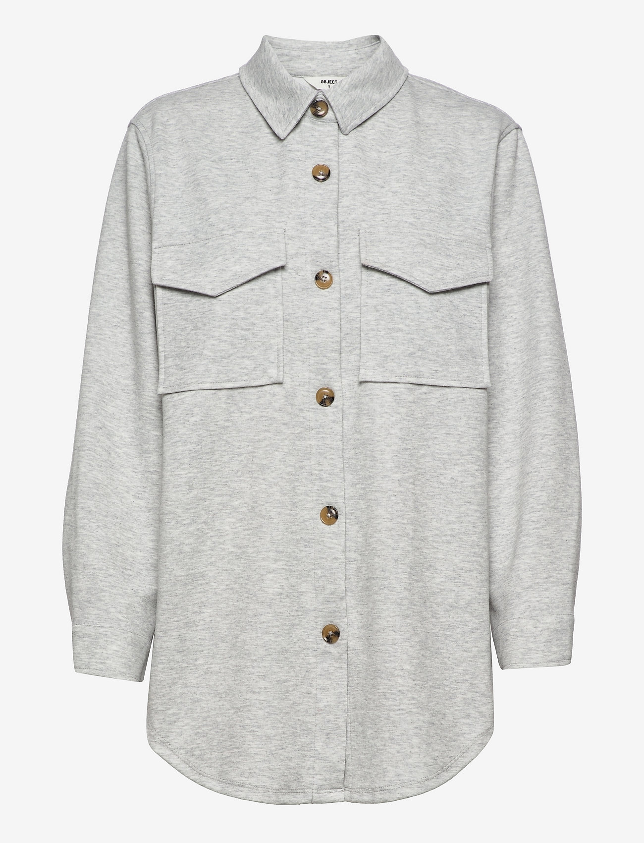 Object OBJILONA L/S SHIRT PB11 - Transitional Layering - LIGHT GREY MELANGE / grey