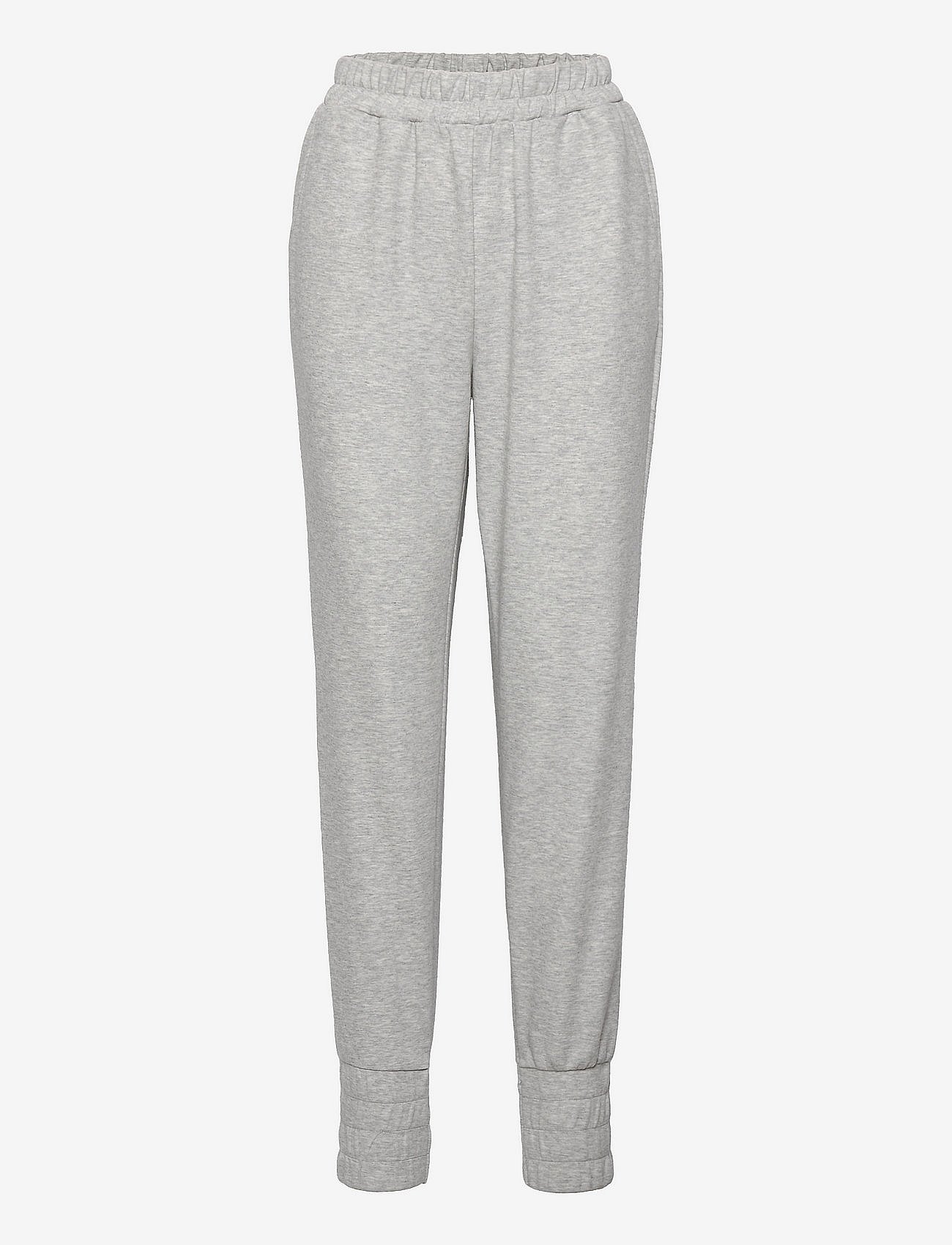 OBJILONA MEZA HW SWEAT PANTS PB11 - LIGHT GREY MELANGE