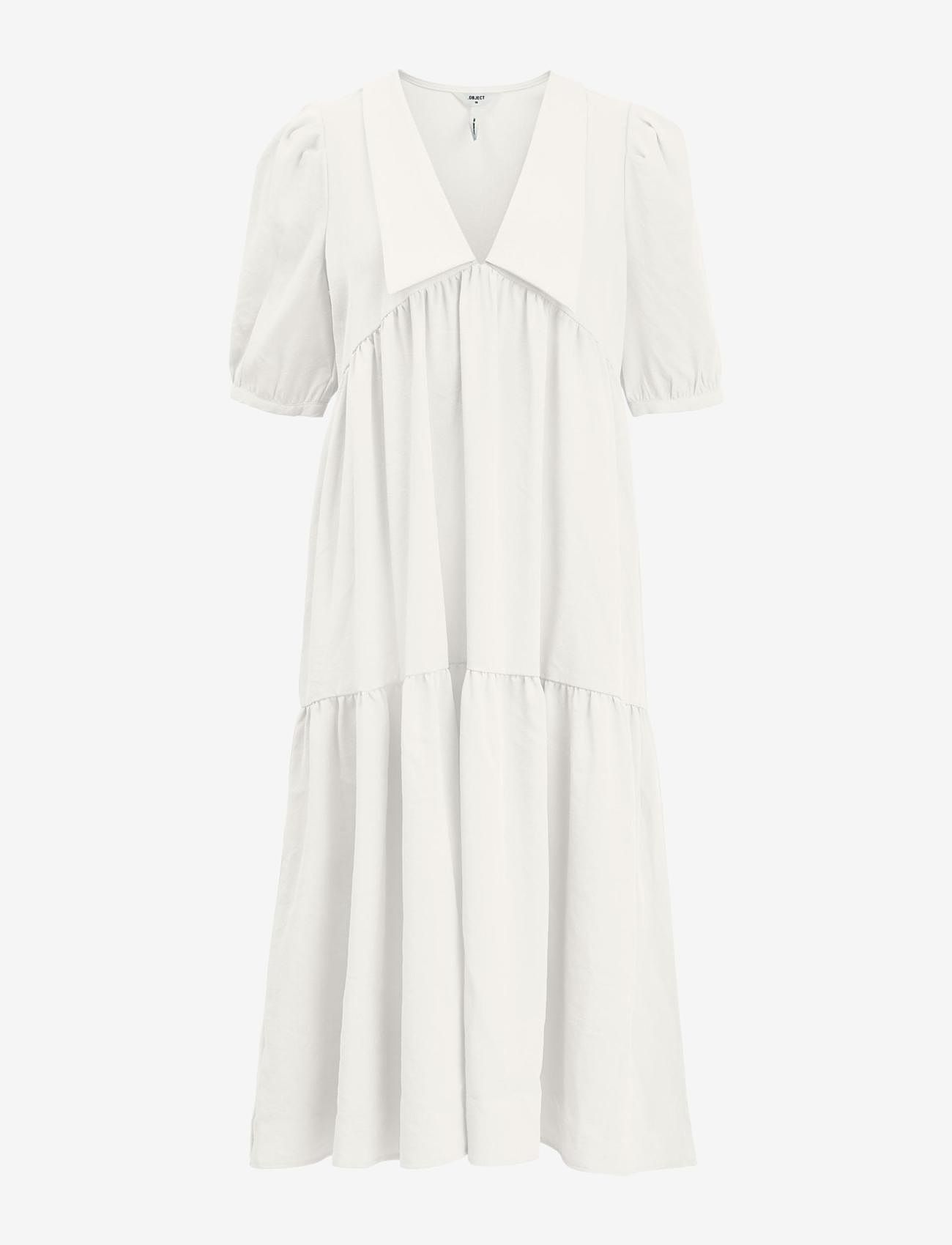 Object - OBJALAIA 2/4 LONG DRESS A DIV - midi kjoler - cloud dancer - 0