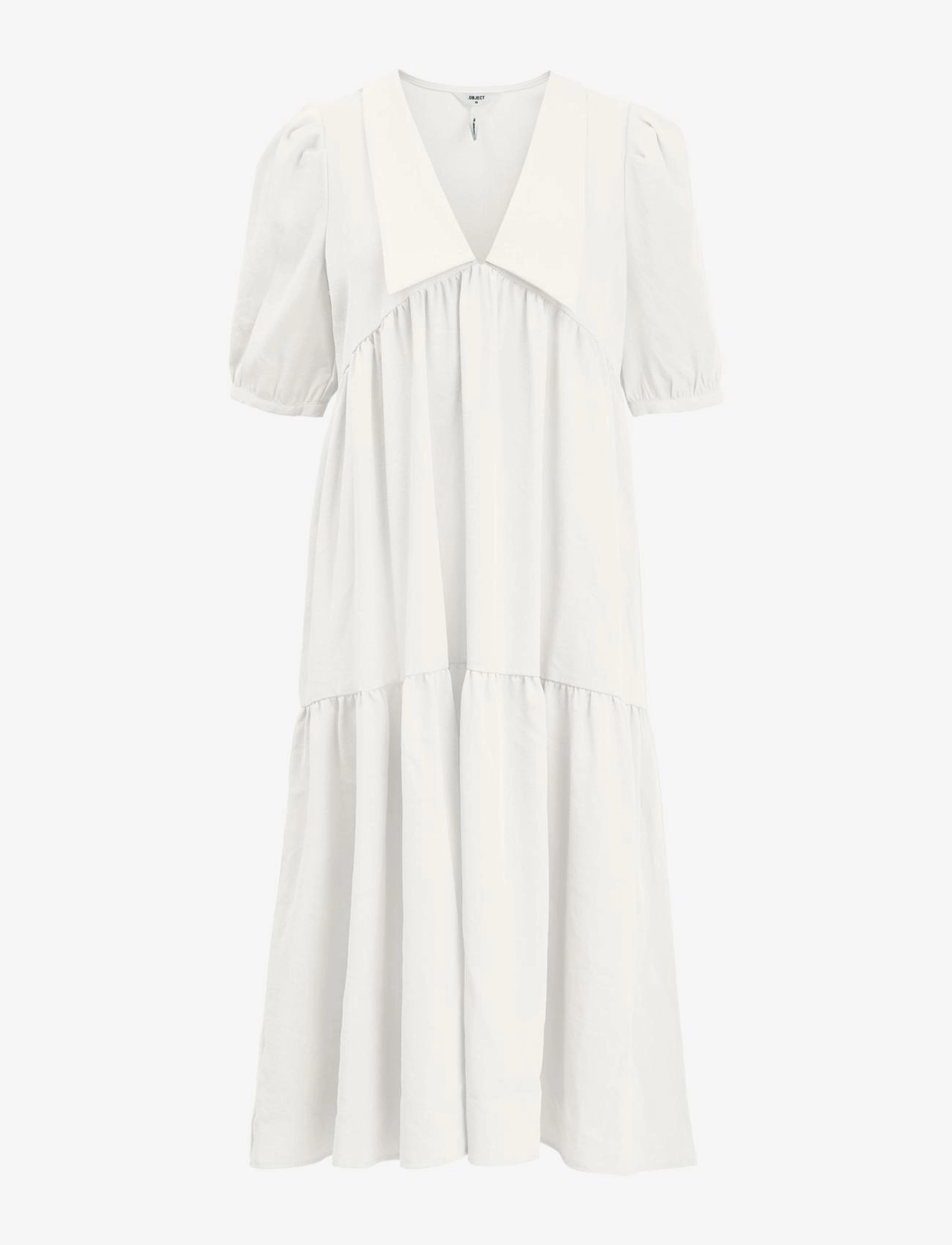 Object OBJALAIA 2/4 LONG DRESS A DIV - Kleidung - CLOUD DANCER / white