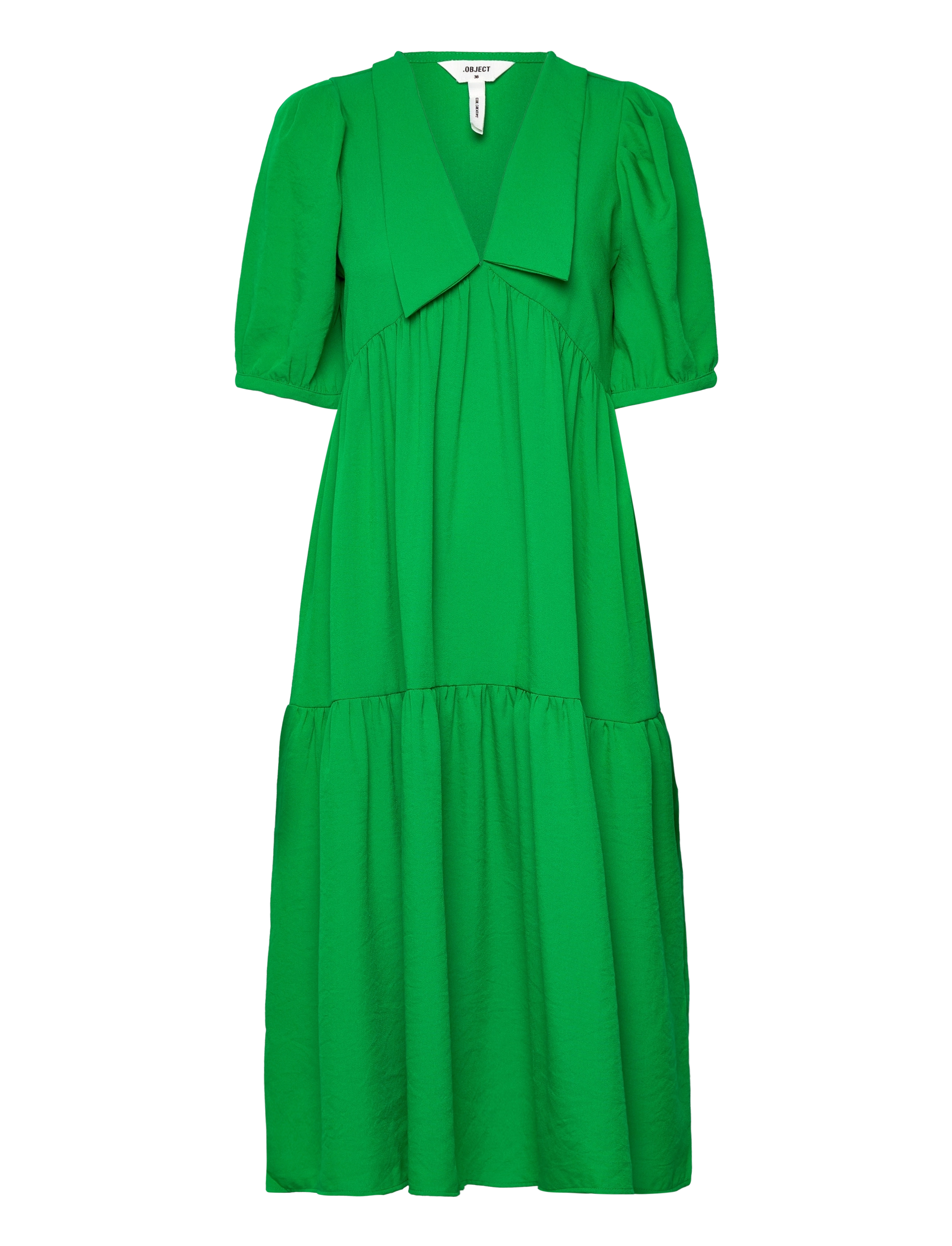 Object OBJALAIA 2/4 LONG DRESS A DIV - Kleidung - FERN GREEN / green