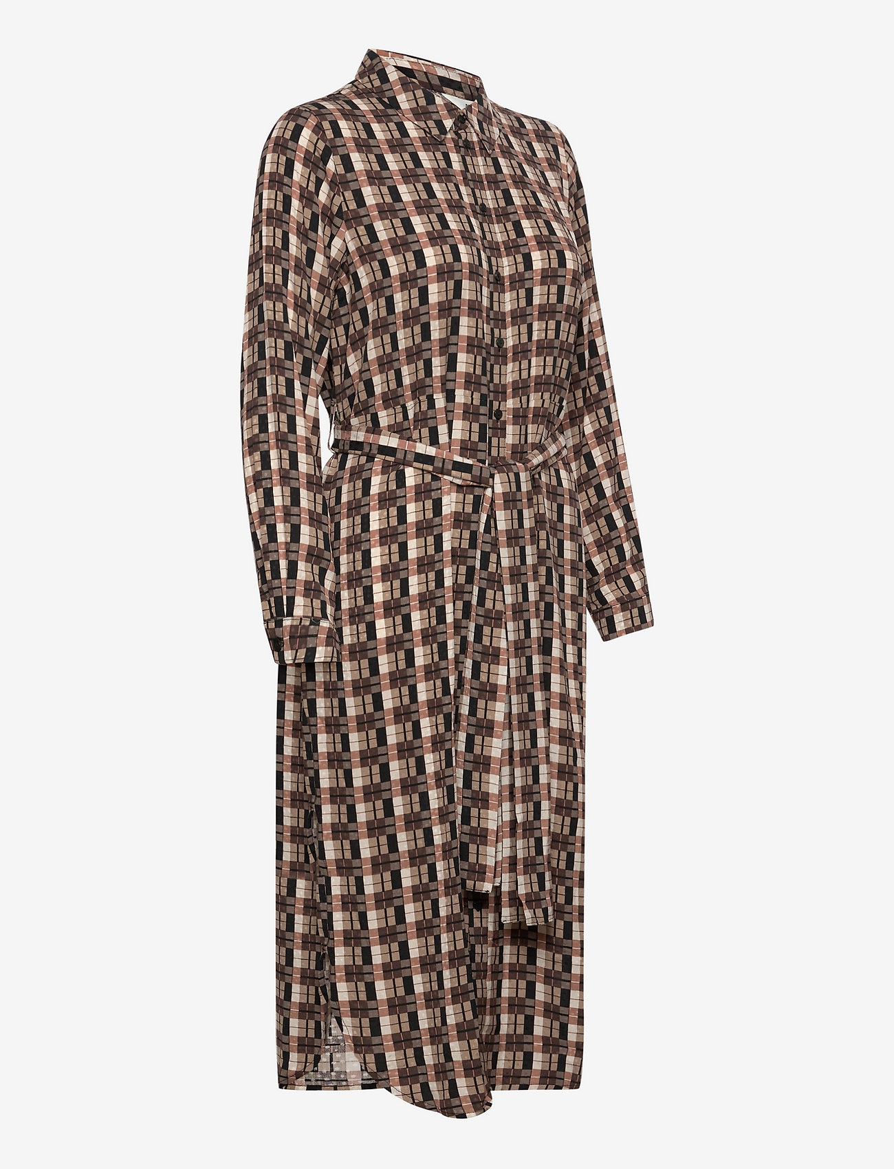 Object - OBJPAMALA L/S SHIRT DRESS A DIV - incense - 3