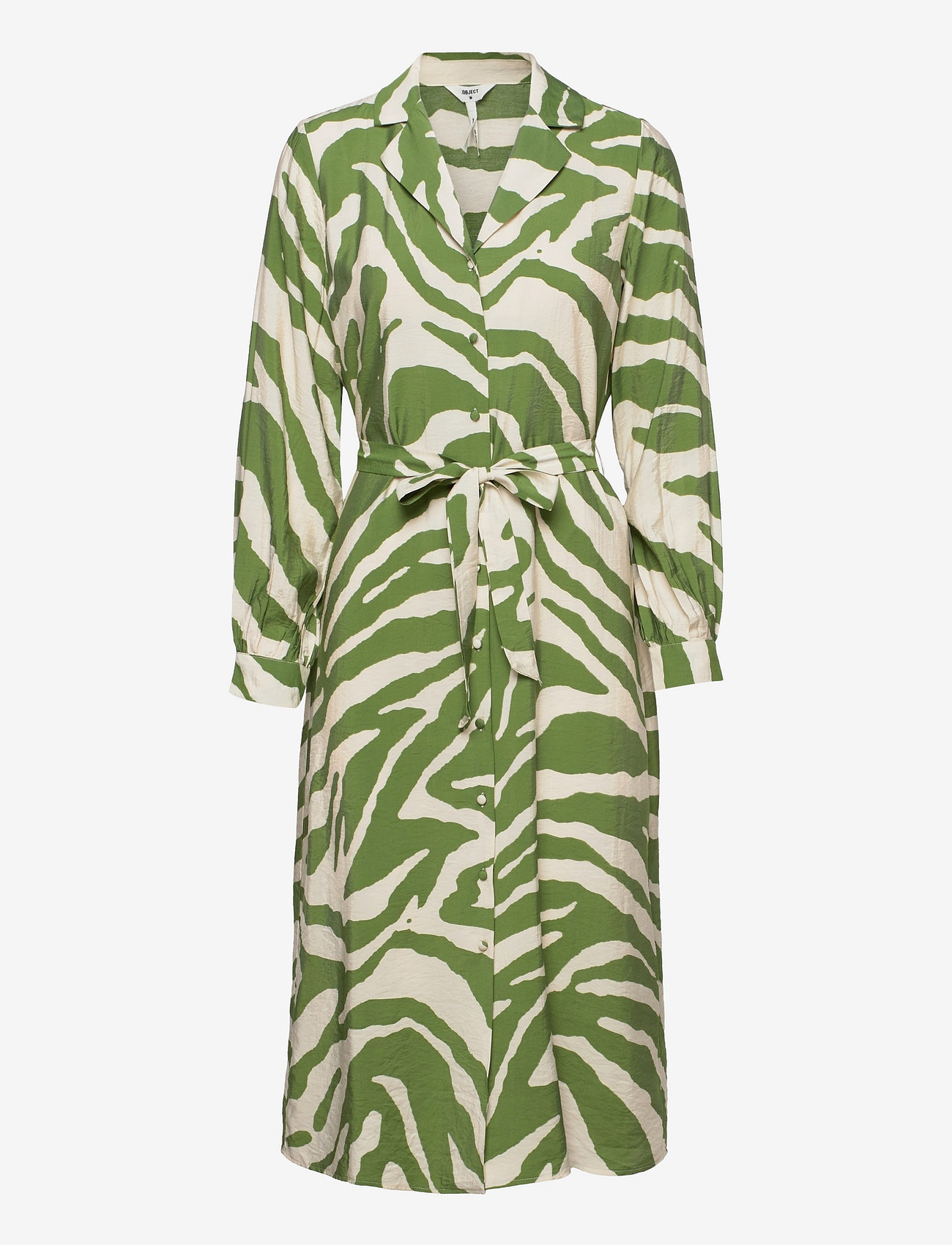 Object - OBJFIE L/S SHIRT DRESS 120 - sandshell - 0
