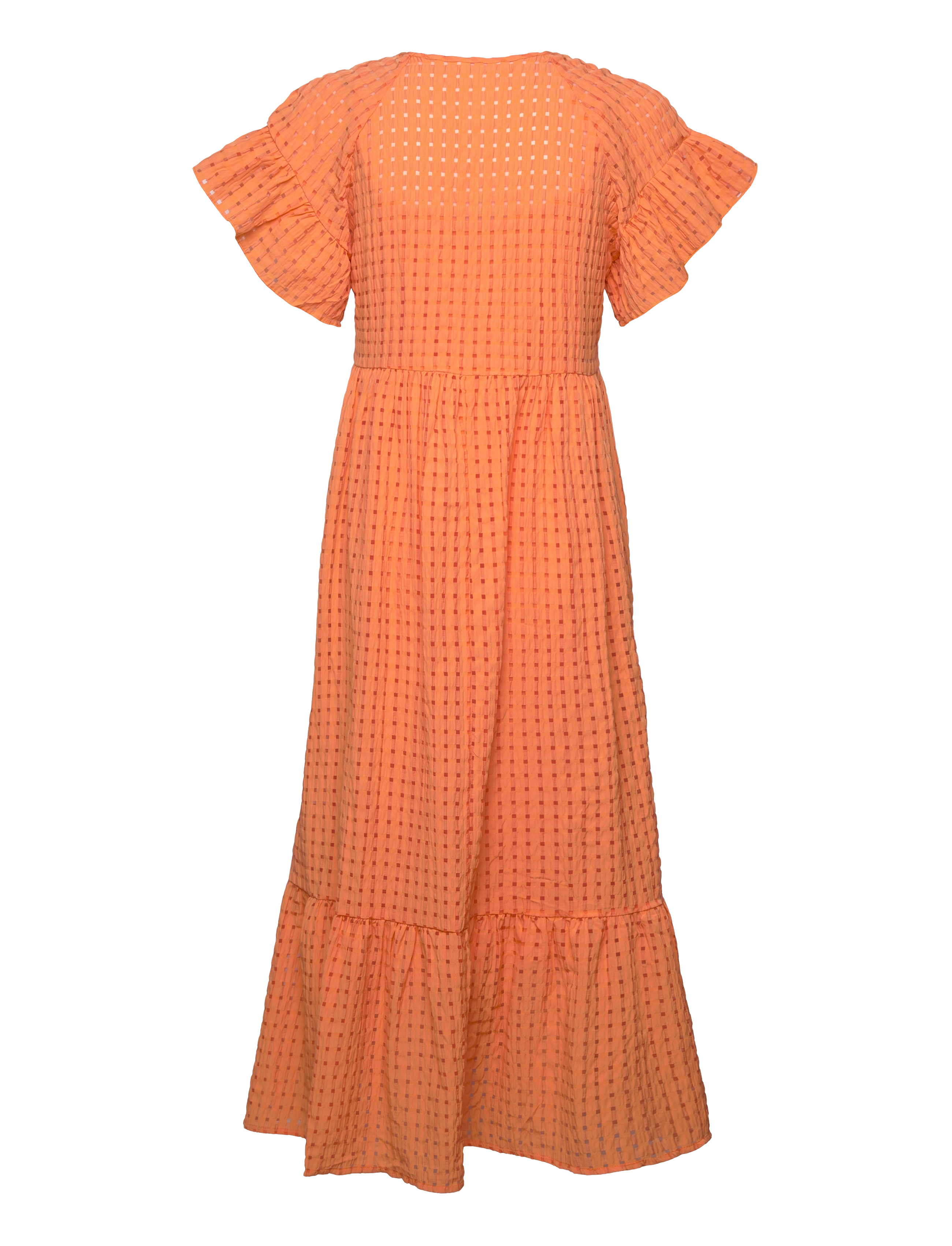 Object - OBJVITA S/S LONG DRESS REP - sommarfynd - autumn sunset - 1