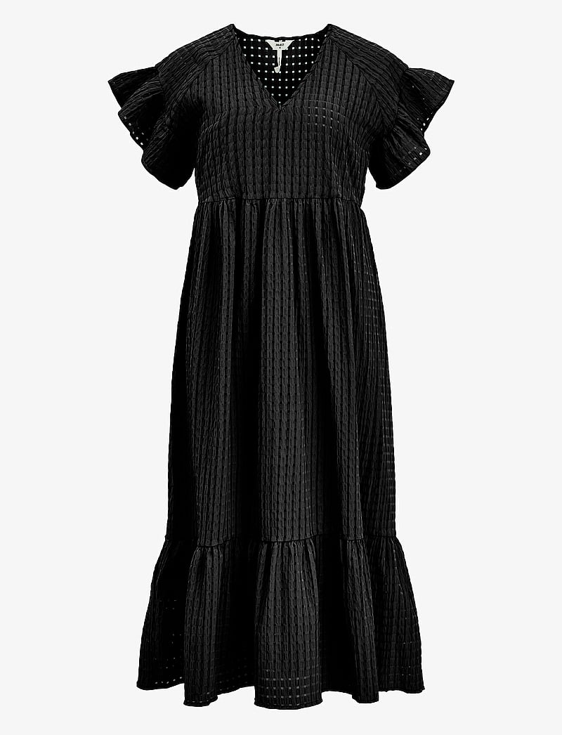 Object - OBJVITA S/S LONG DRESS REP - suvekleidid - black - 1