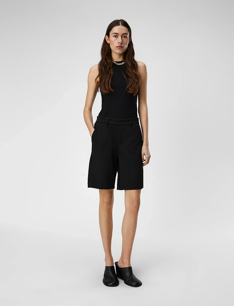 Object - OBJLISA MW WIDE SHORTS NOOS - casual shorts - black - 4