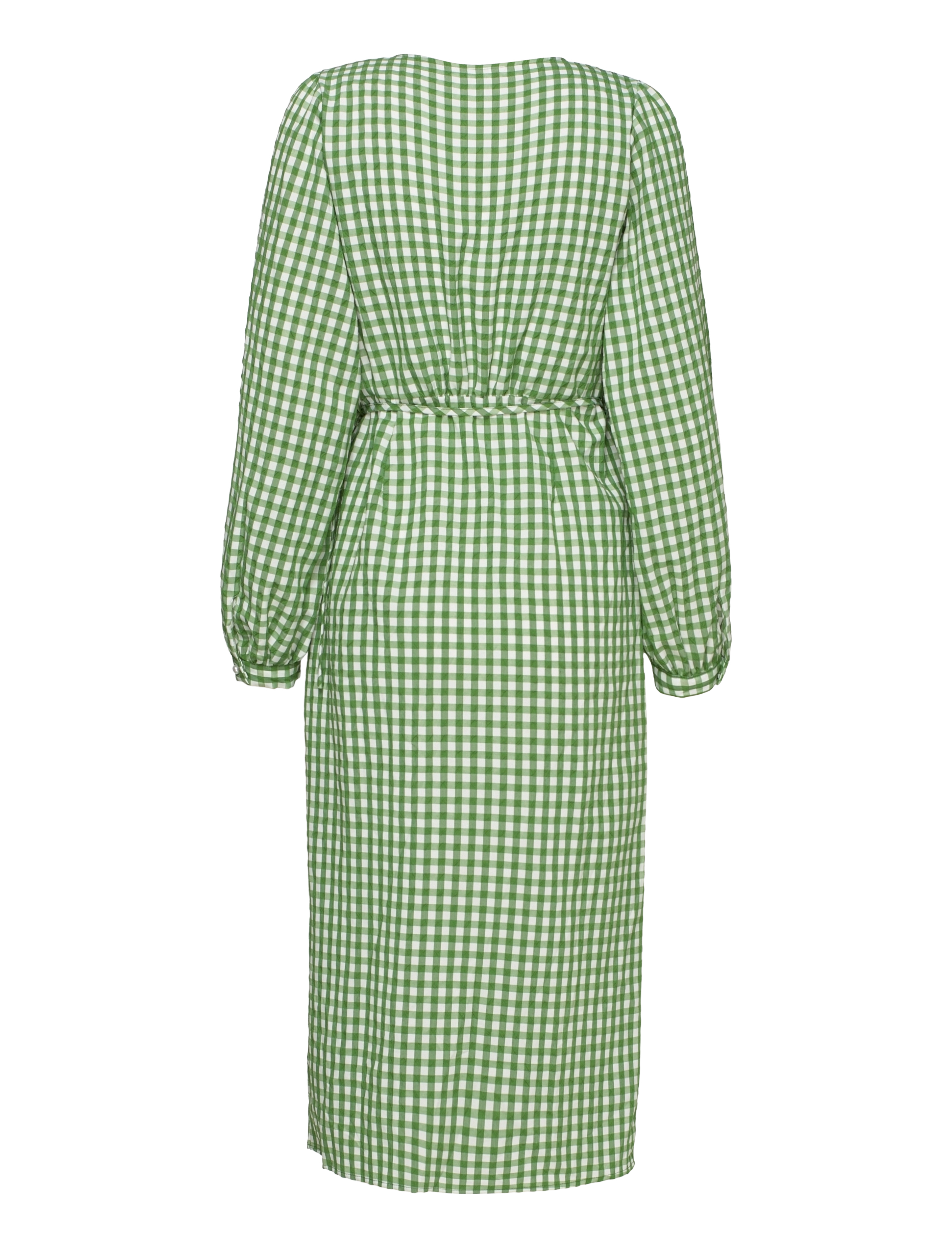 Object - OBJBODIL NETTE L/S WRAP DRESS 119 DIV - artichoke green - 1