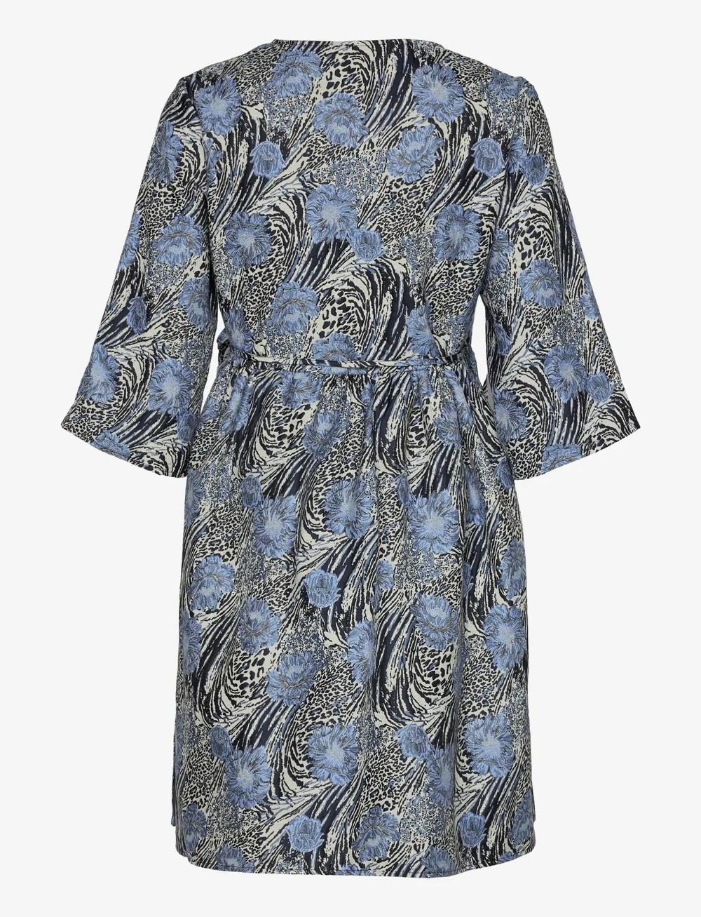 Object - OBJJACQUARD DRESS A FAIR - wrap dresses - silver gray - 1