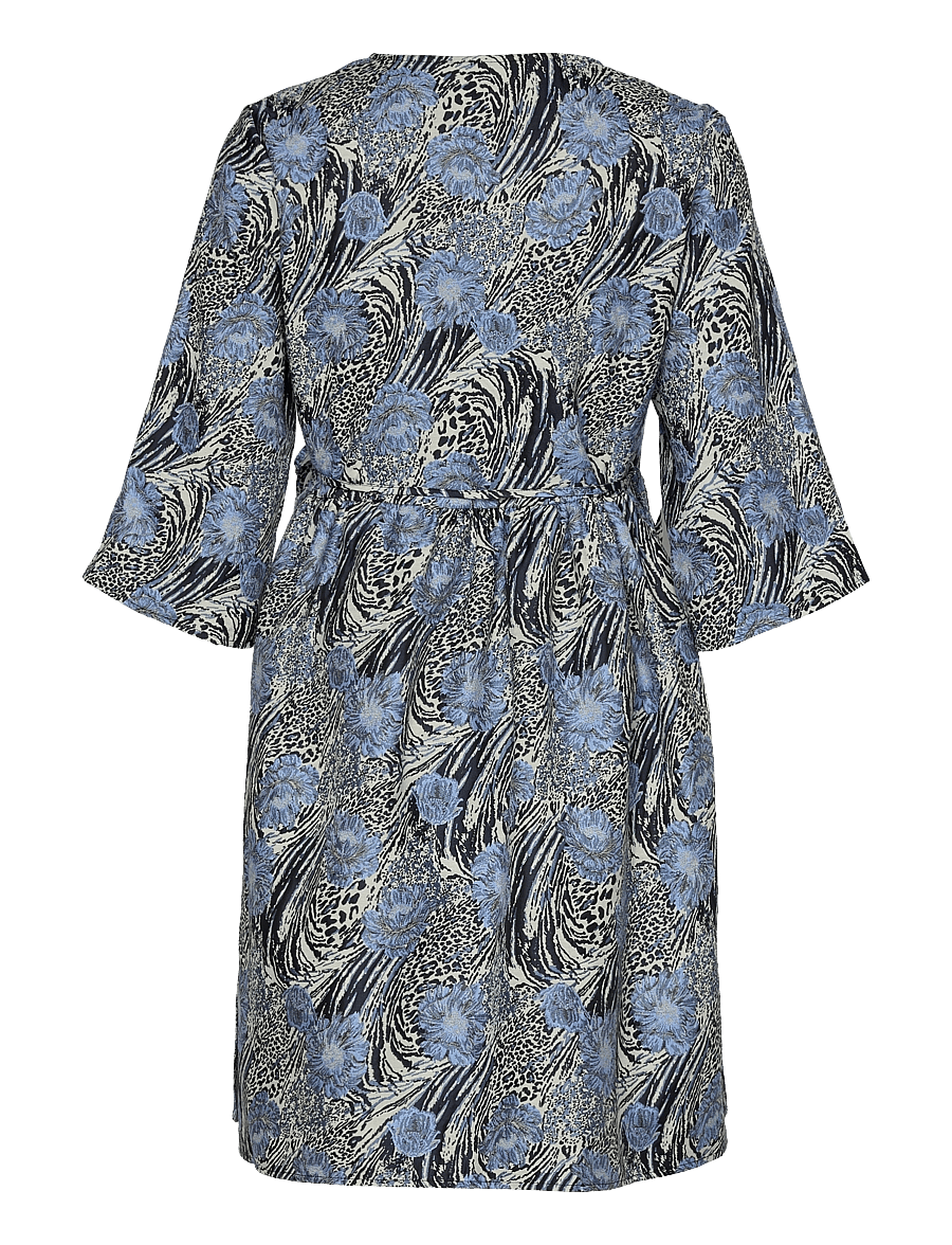 Object - OBJJACQUARD DRESS A FAIR - hõlmikkleidid - silver gray - 2