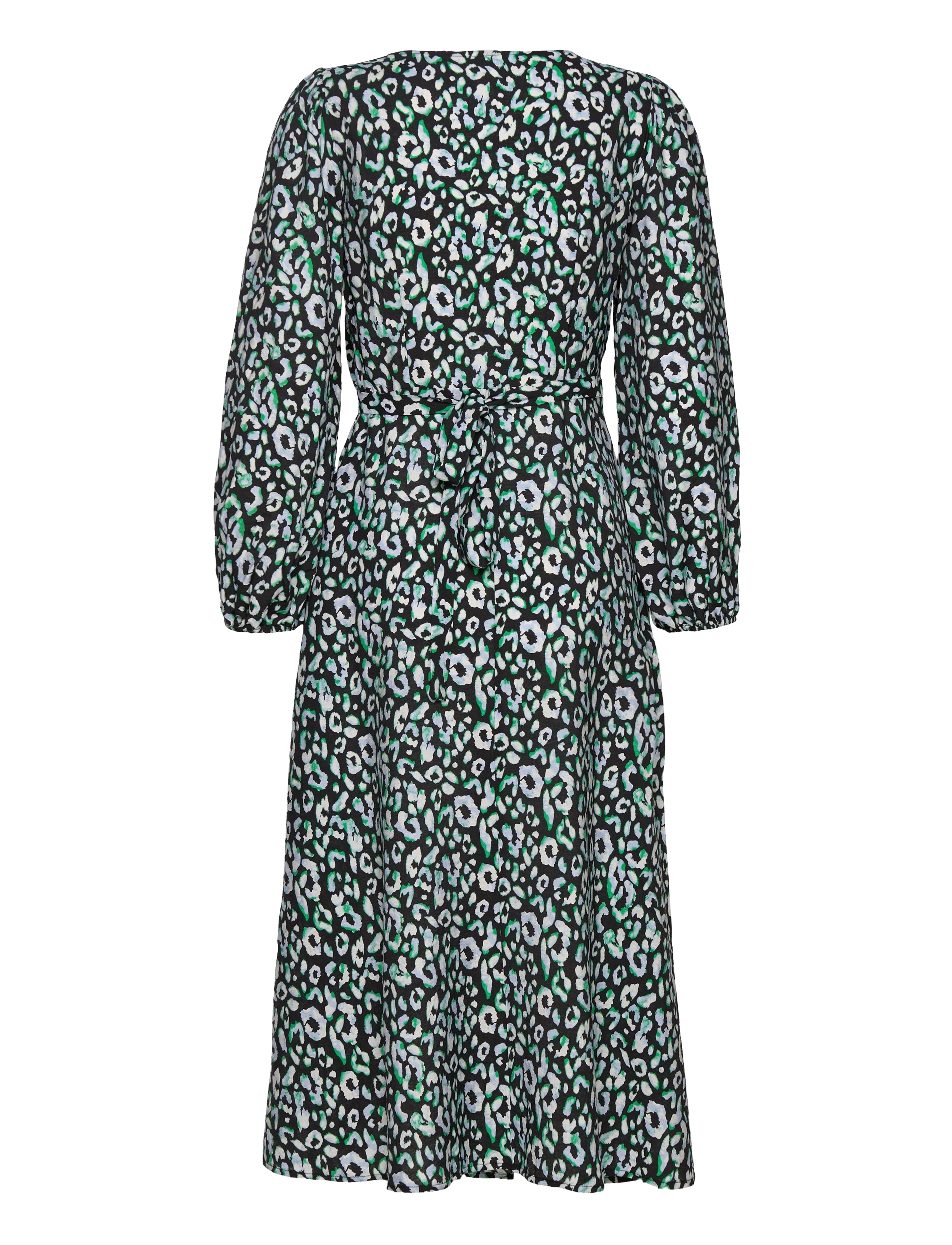 Object - OBJLEONORA L/S WRAP MIDI DRESS NOOS - kietaisumekot - black - 2