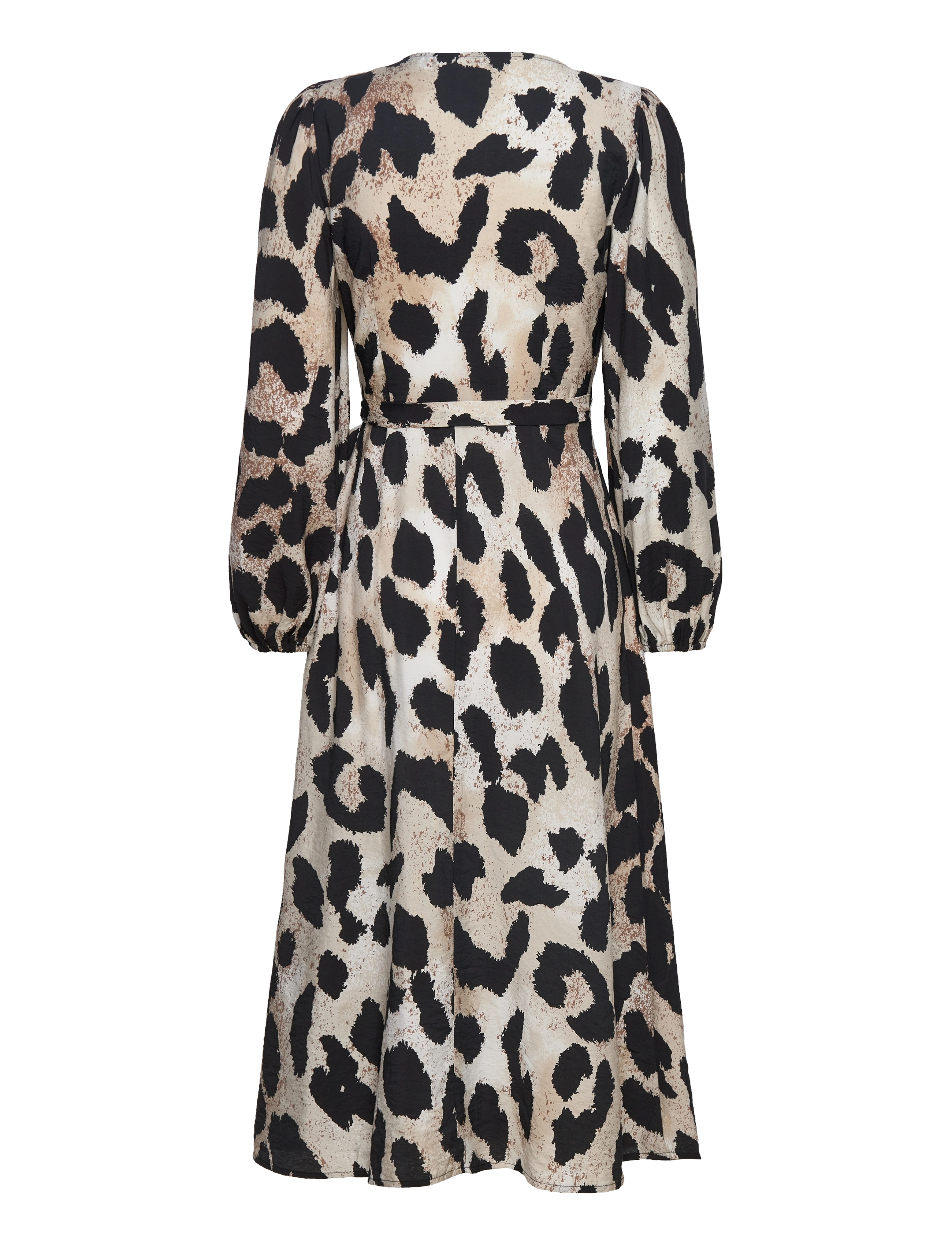 Object - OBJLEONORA L/S WRAP MIDI DRESS NOOS - midi-kleider - sandshell - 1