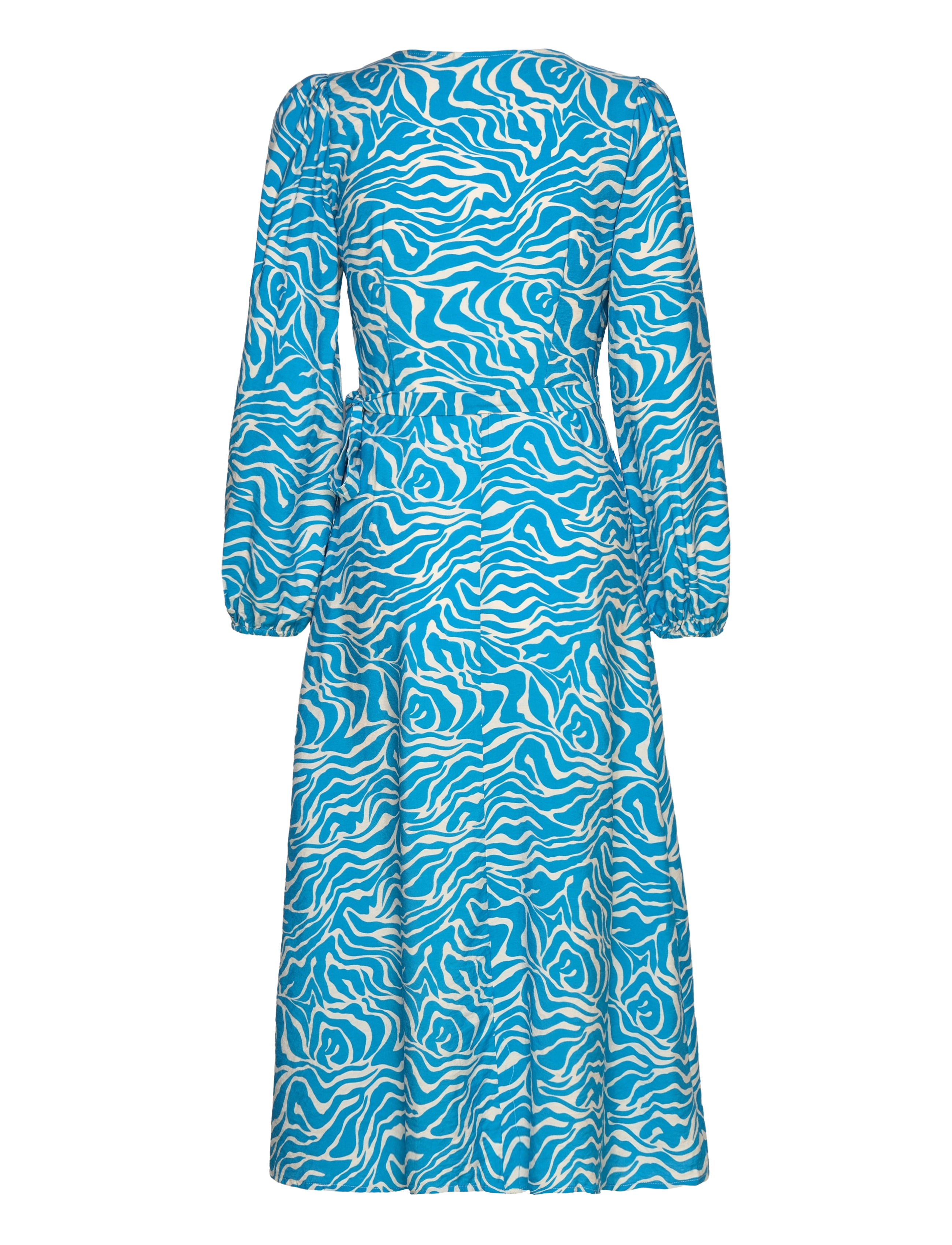 Object - OBJLEONORA L/S WRAP MIDI DRESS NOOS - midi jurken - swedish blue - 2