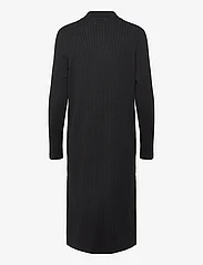 Object - OBJNOELLE POLO KNIT DRESS - stickade klänningar - black - 1