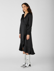Object - OBJSATEEN WRAP DRESS A FAIR - party wear at outlet prices - black - 4