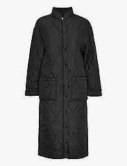 Object - OBJLINE LONG QUILTED JACKET - pavasarinės striukės - black - 0