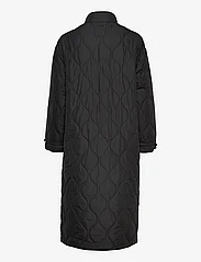 Object - OBJLINE LONG QUILTED JACKET - pavasarinės striukės - black - 1