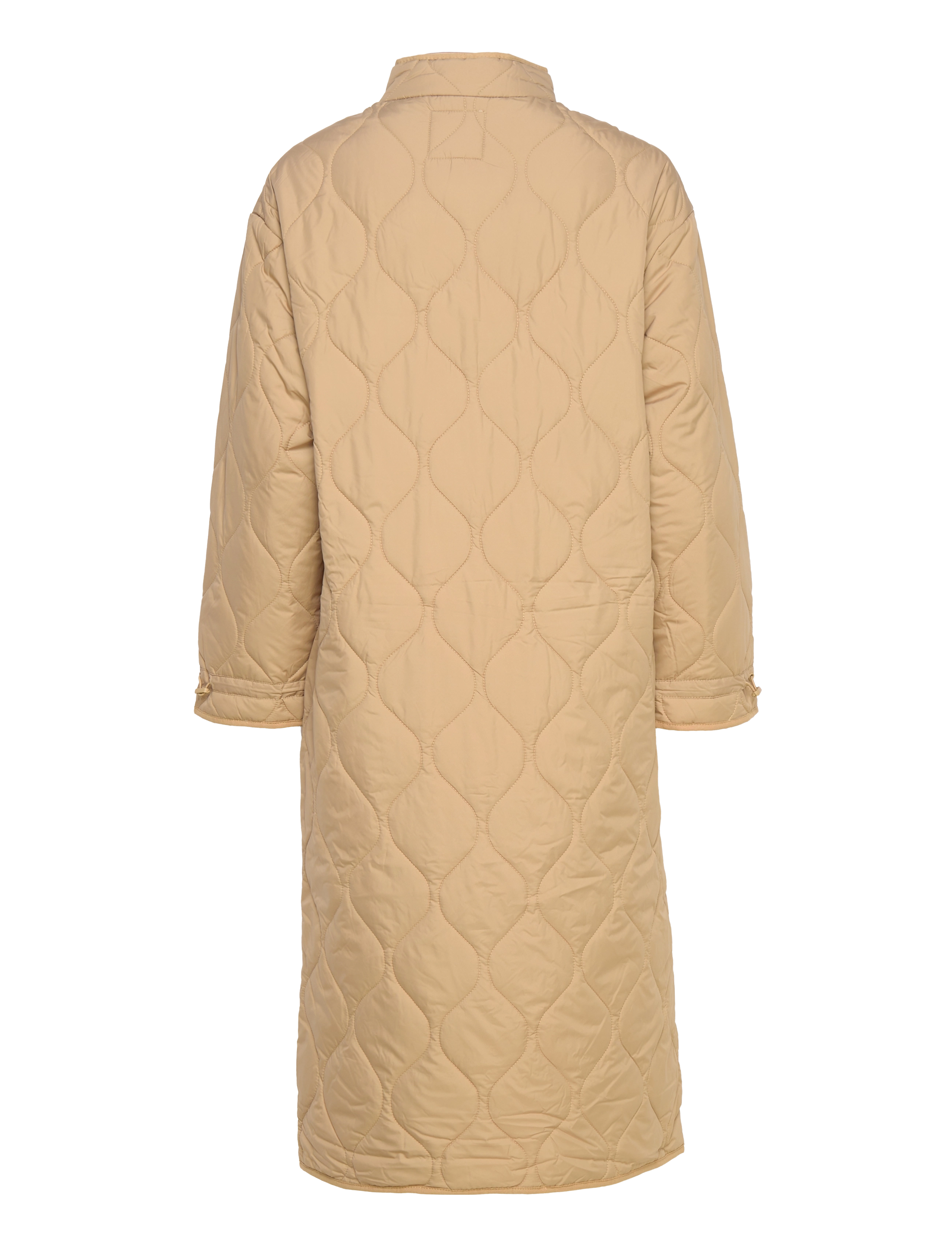 Object - OBJLINE LONG QUILTED JACKET - quilted jassen - cornstalk - 2