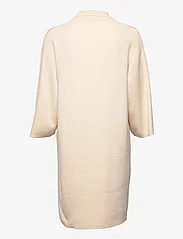 Object - OBJMETZA 3/4 SHORT KNIT DRESS 122 - knitted dresses - sandshell - 1