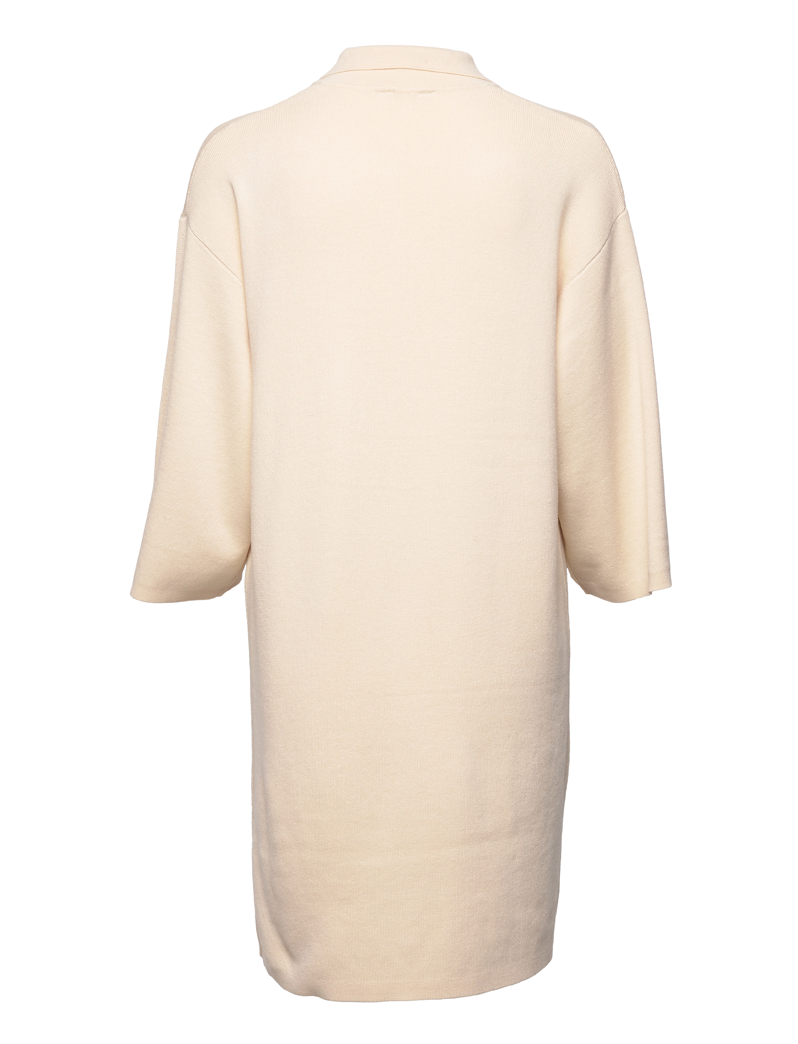 Object - OBJMETZA 3/4 SHORT KNIT DRESS 122 - laveste priser - sandshell - 2