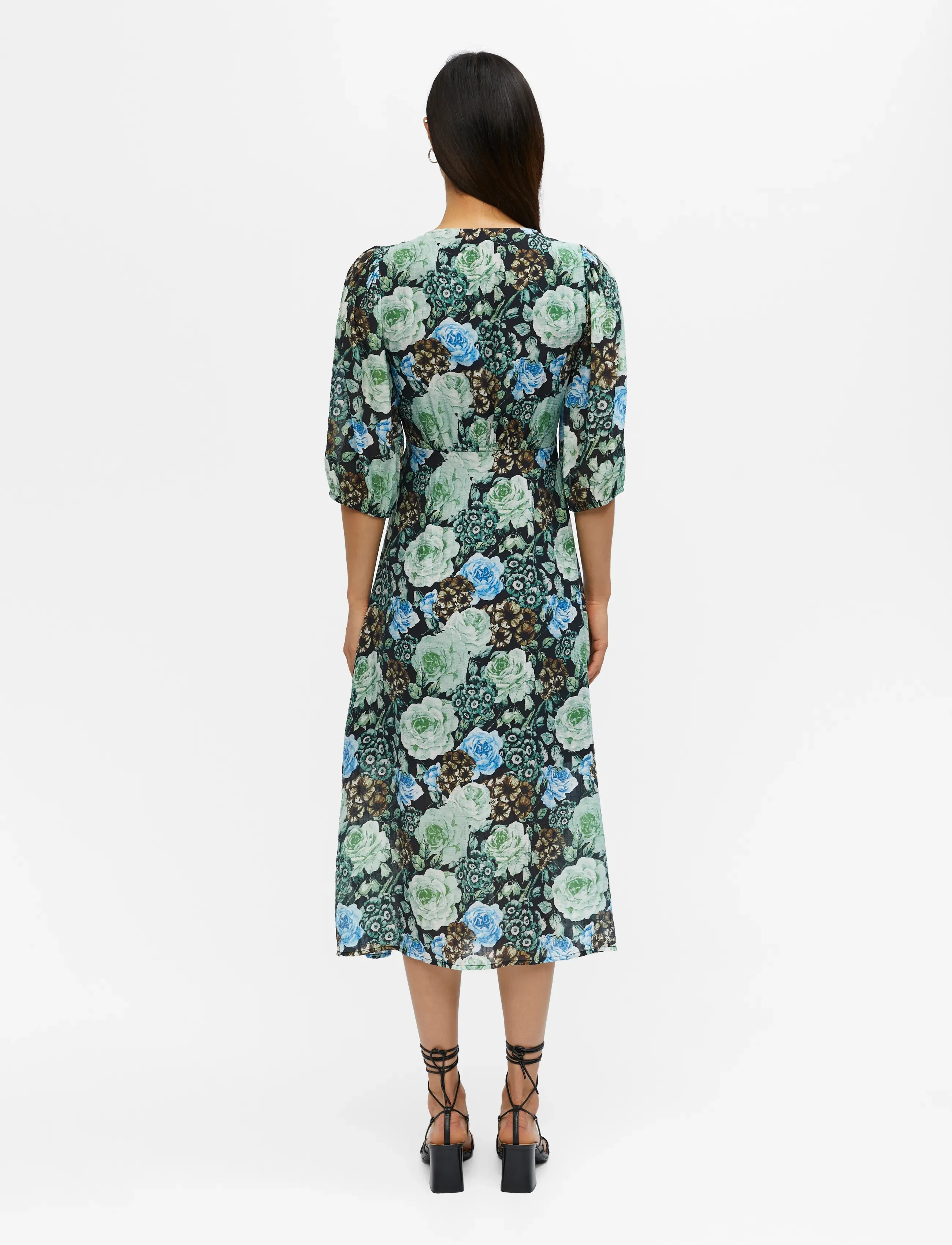 Object - OBJDIDI 3/4 MIDI DRESS 122 - midikleider - black - 3