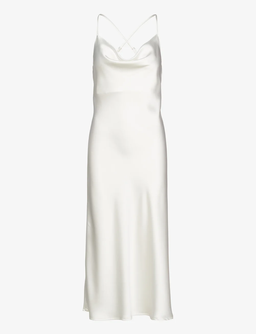 Object - OBJSATEEN S/L MIDI DRESS A FAIR DIV - konfirmatsioon - cloud dancer - 1