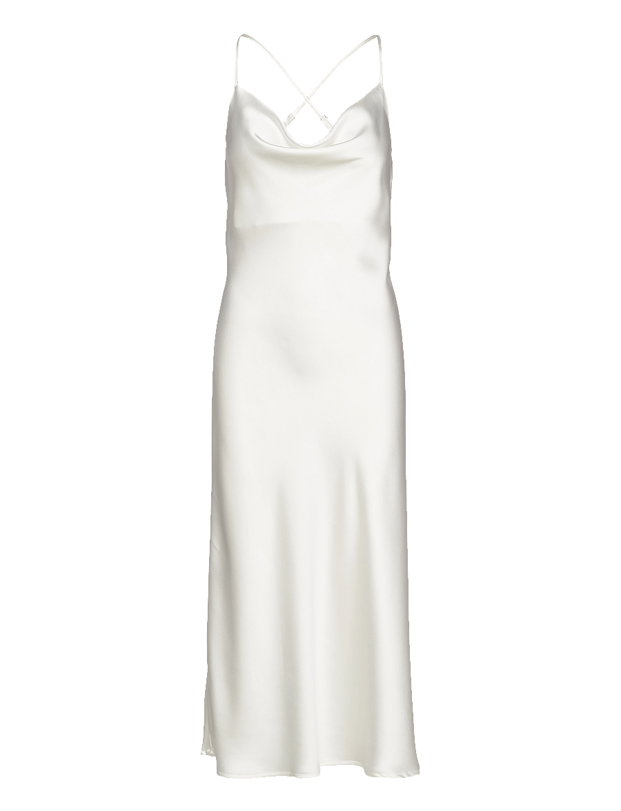 Object - OBJSATEEN S/L MIDI DRESS E DIV - konfirmation - cloud dancer - 1