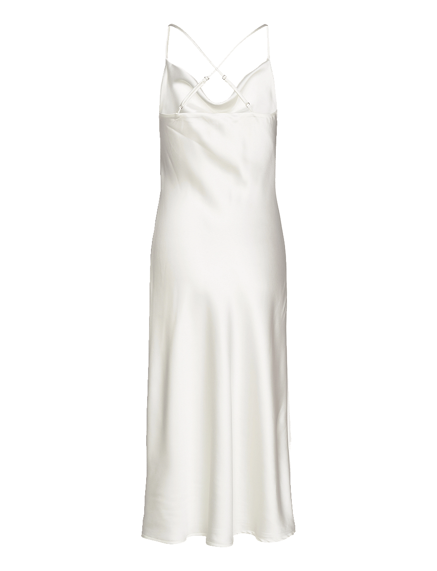 Object - OBJSATEEN S/L MIDI DRESS E DIV - konfirmation - cloud dancer - 2